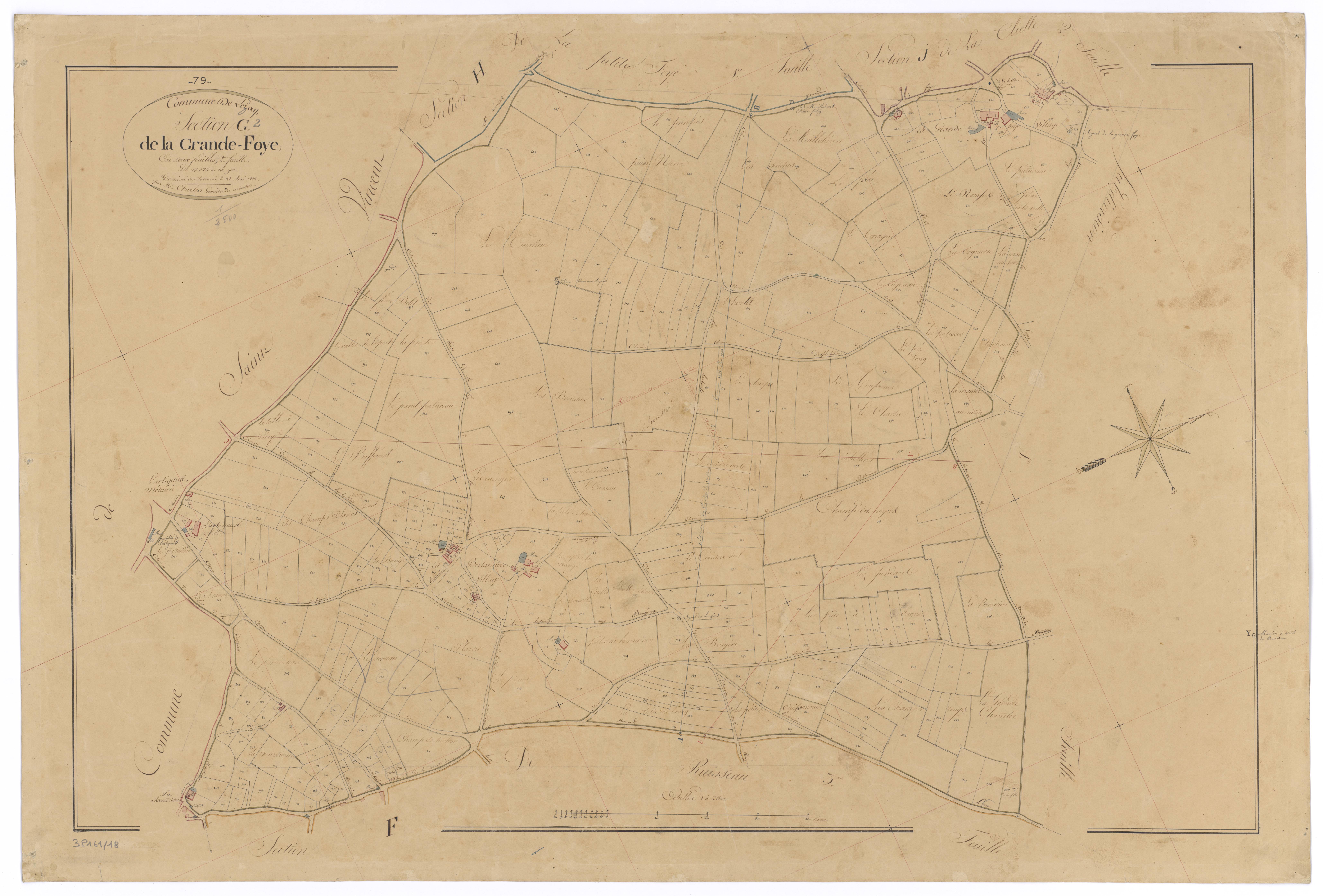 Lezay - FRAD079_CADASTRE_NAPOLEONIEN Section G2 dite de la Grande-Foye 