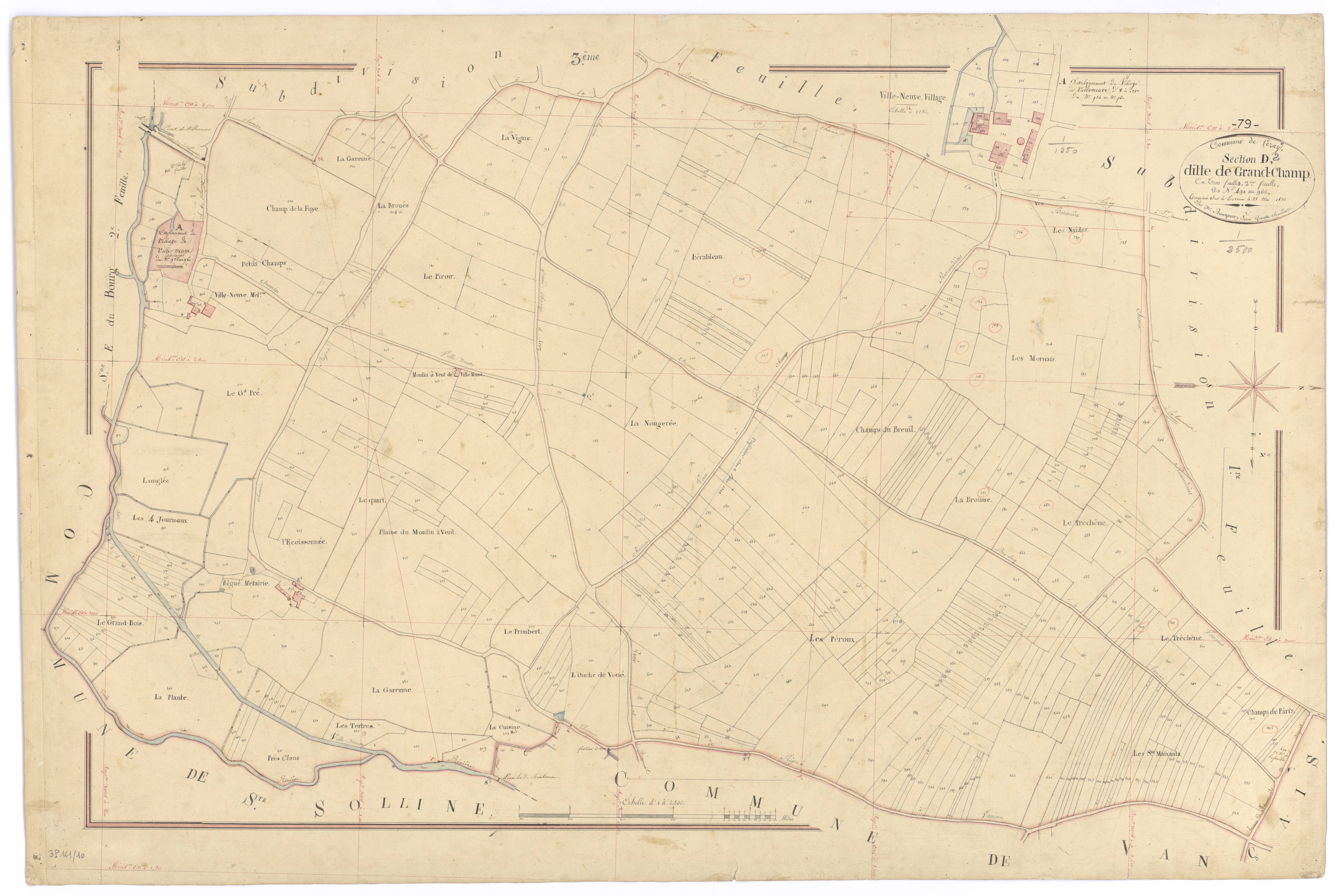 Lezay - FRAD079_CADASTRE_NAPOLEONIEN Section D2 dite de Grand-Champ 