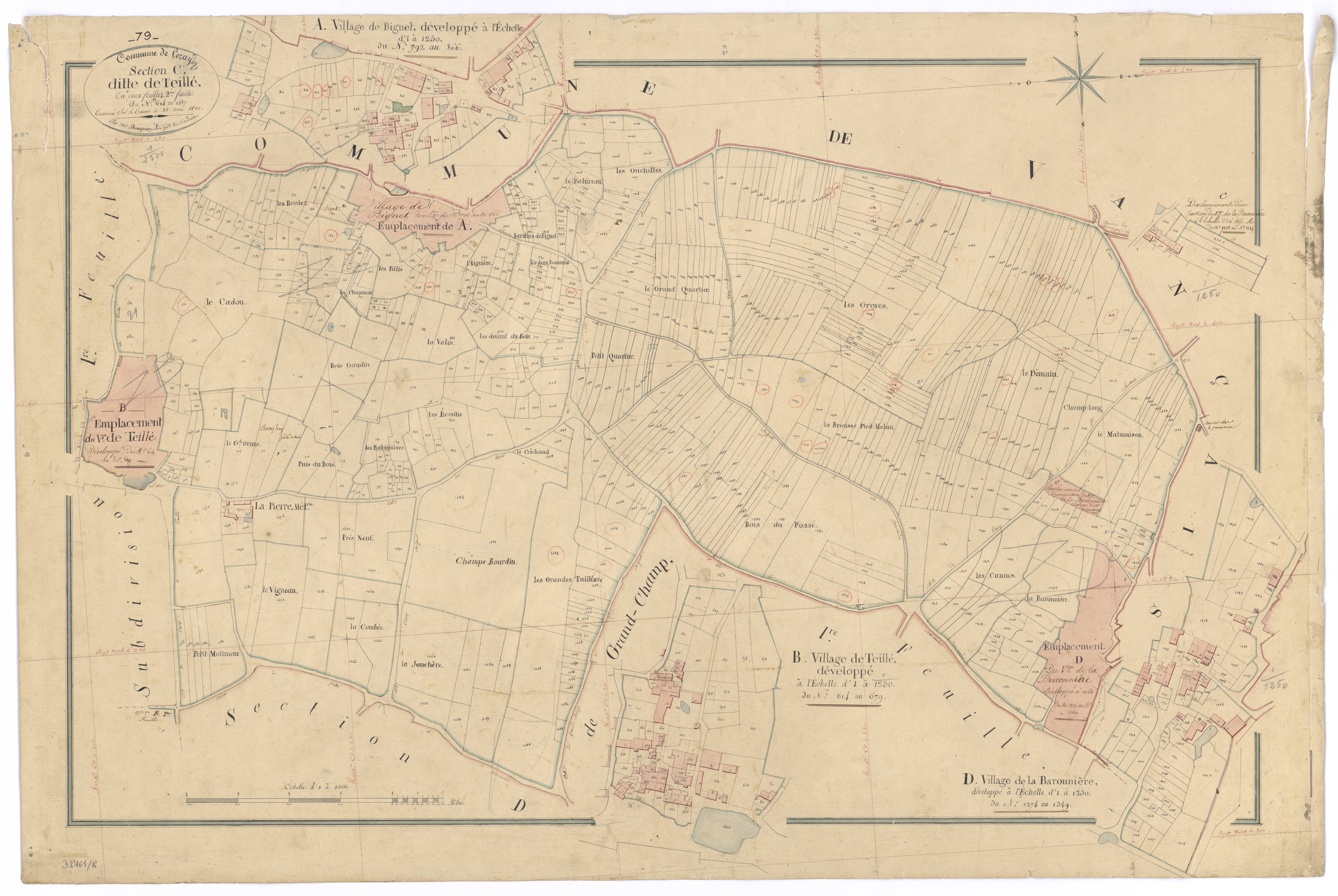 Lezay - FRAD079_CADASTRE_NAPOLEONIEN Section C2 dite de Teillé 