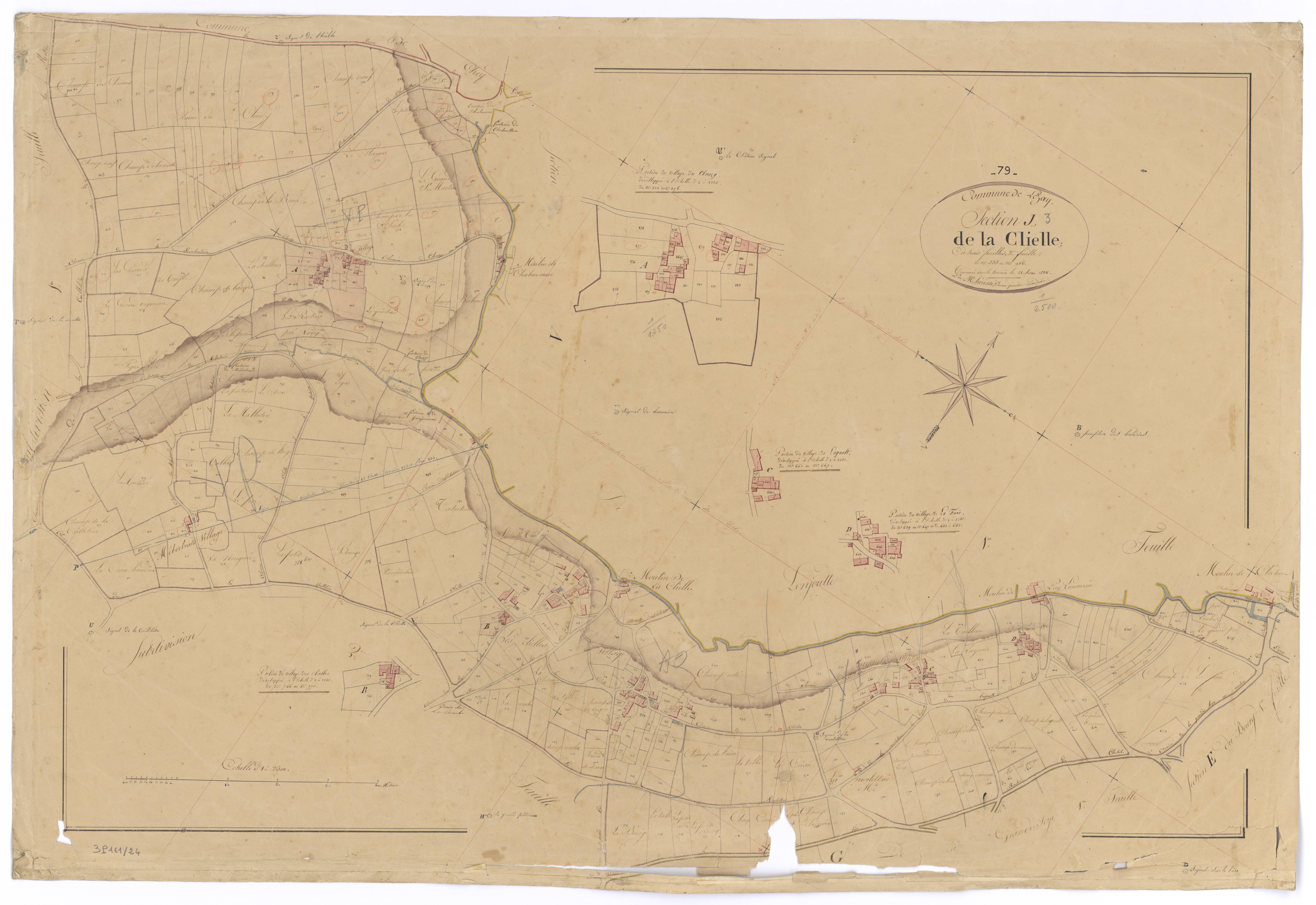 Lezay - FRAD079_CADASTRE_NAPOLEONIEN Section J3 dite de la Clielle 