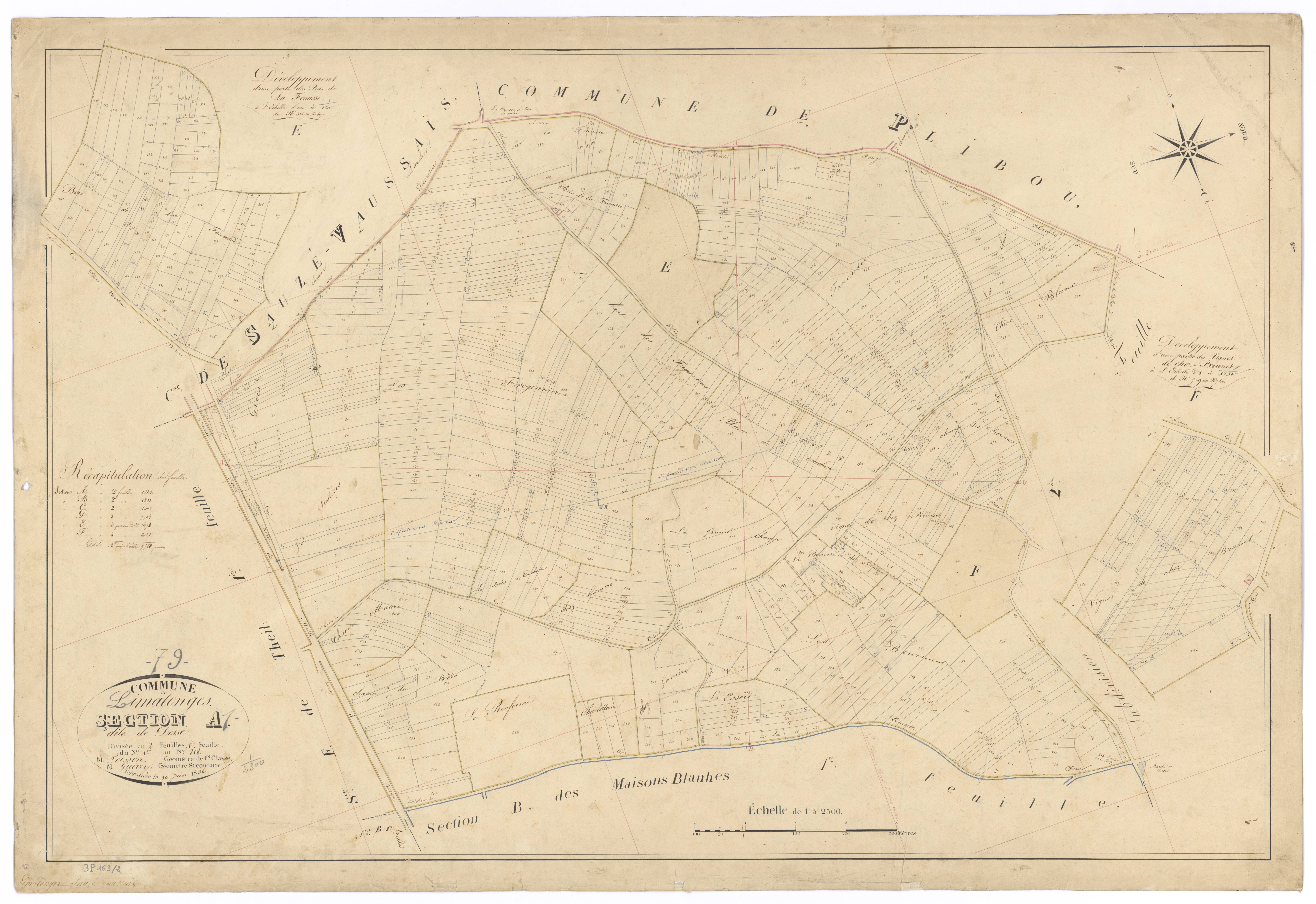 Limalonges - FRAD079_CADASTRE_NAPOLEONIEN Section A1 dite de Dessé