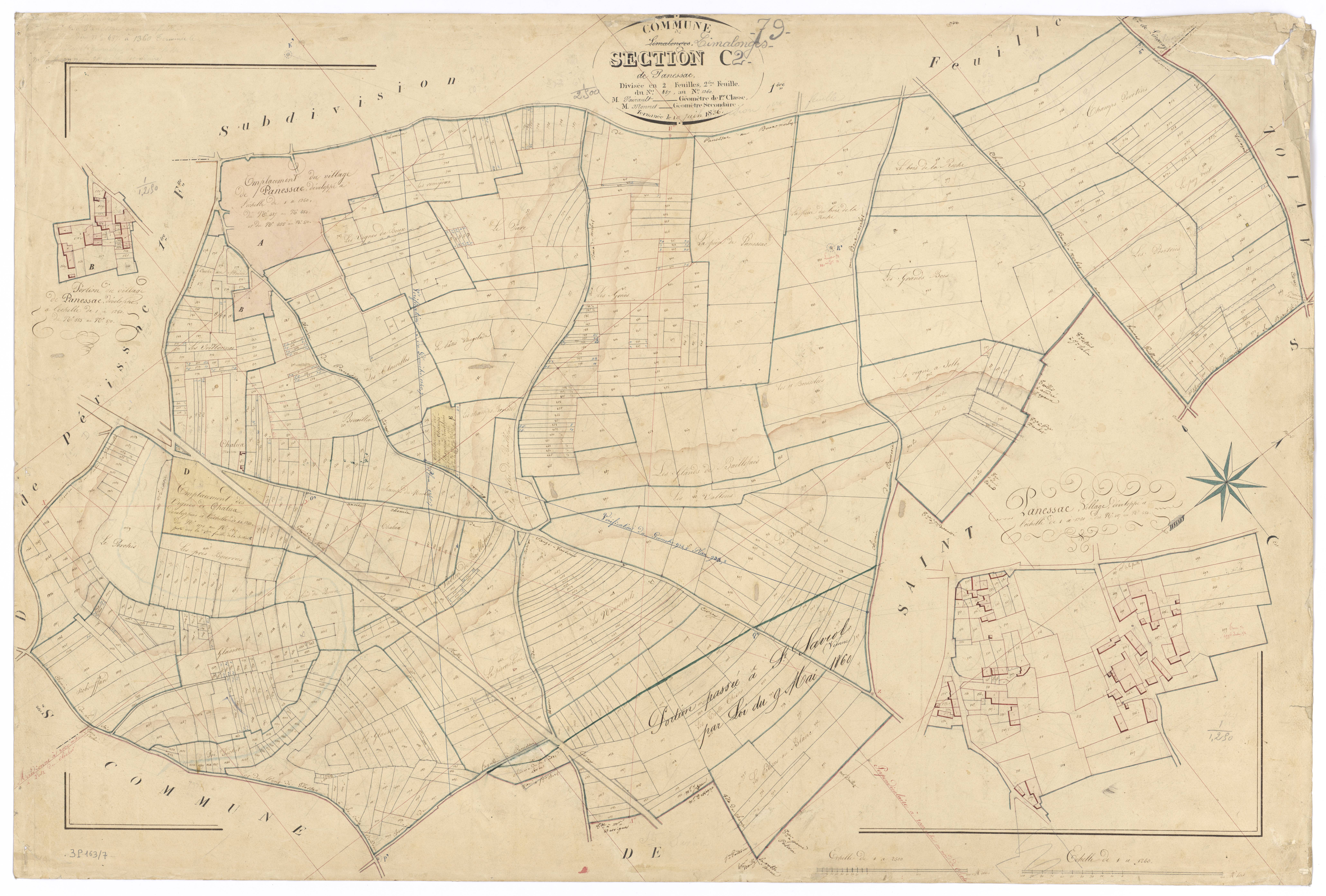 Limalonges - FRAD079_CADASTRE_NAPOLEONIEN Section C2 dite de Panessac 