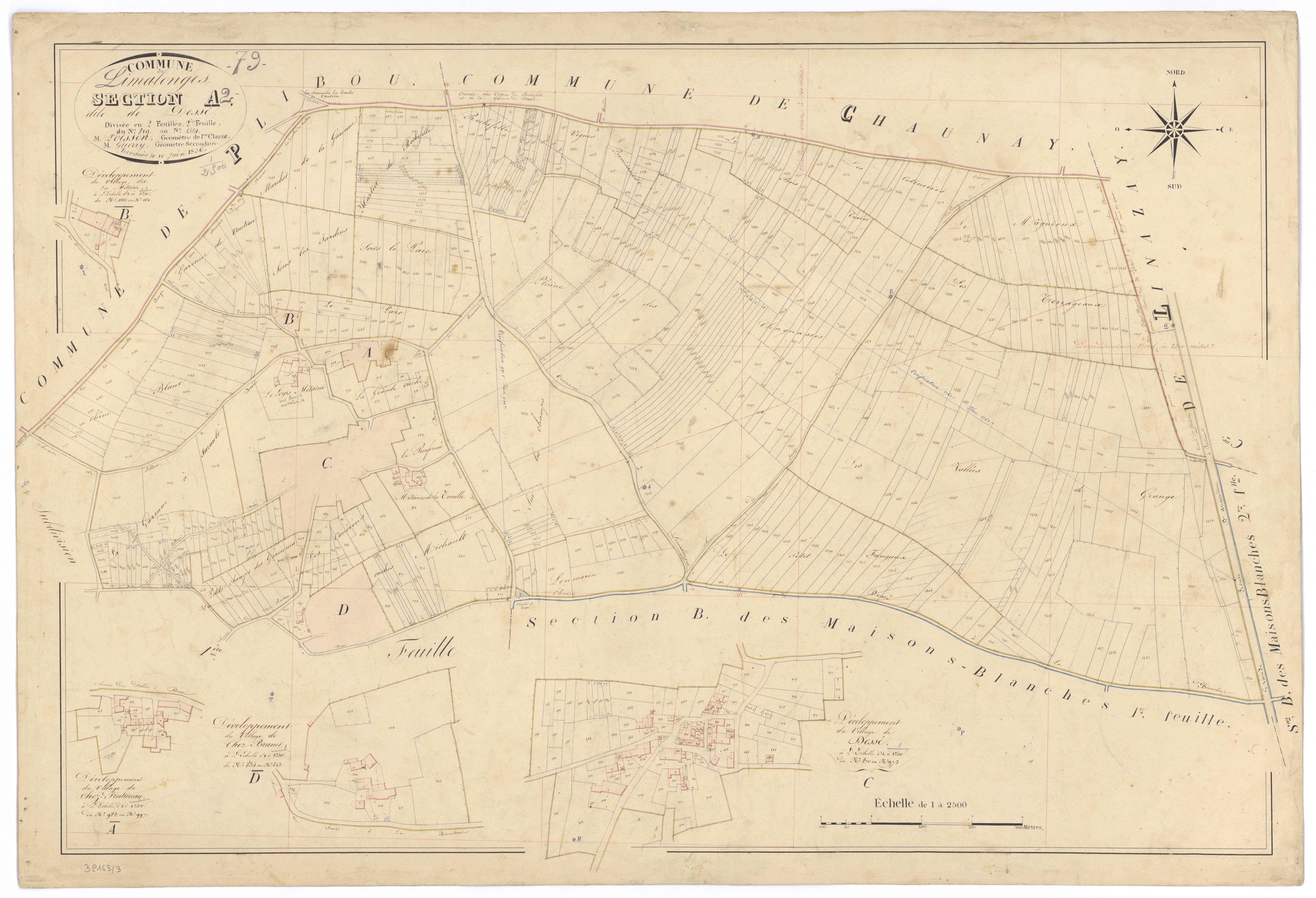 Limalonges - FRAD079_CADASTRE_NAPOLEONIEN Section A2 dite de Dessé