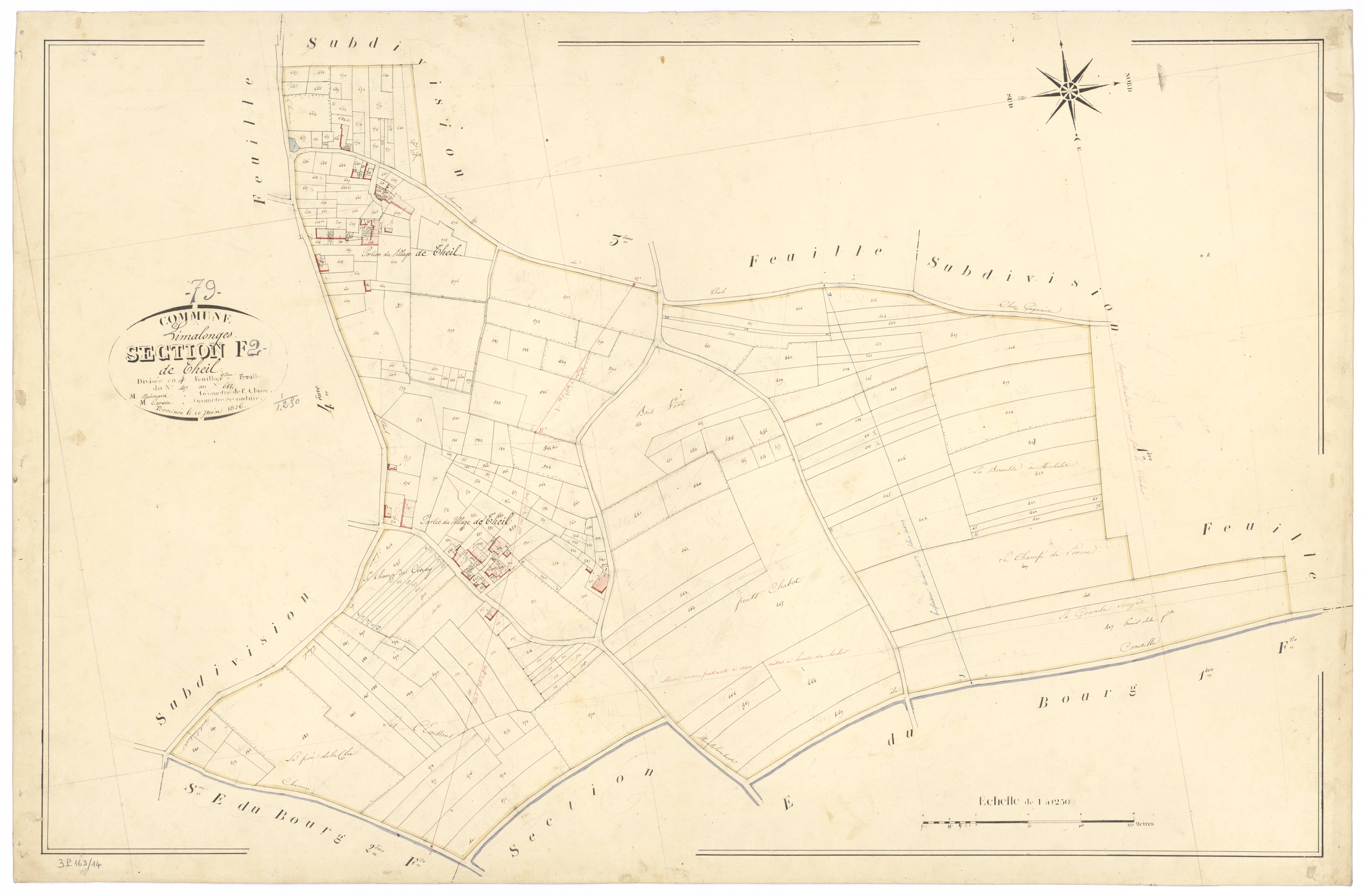 Limalonges - FRAD079_CADASTRE_NAPOLEONIEN Section F2 dite de Cheil