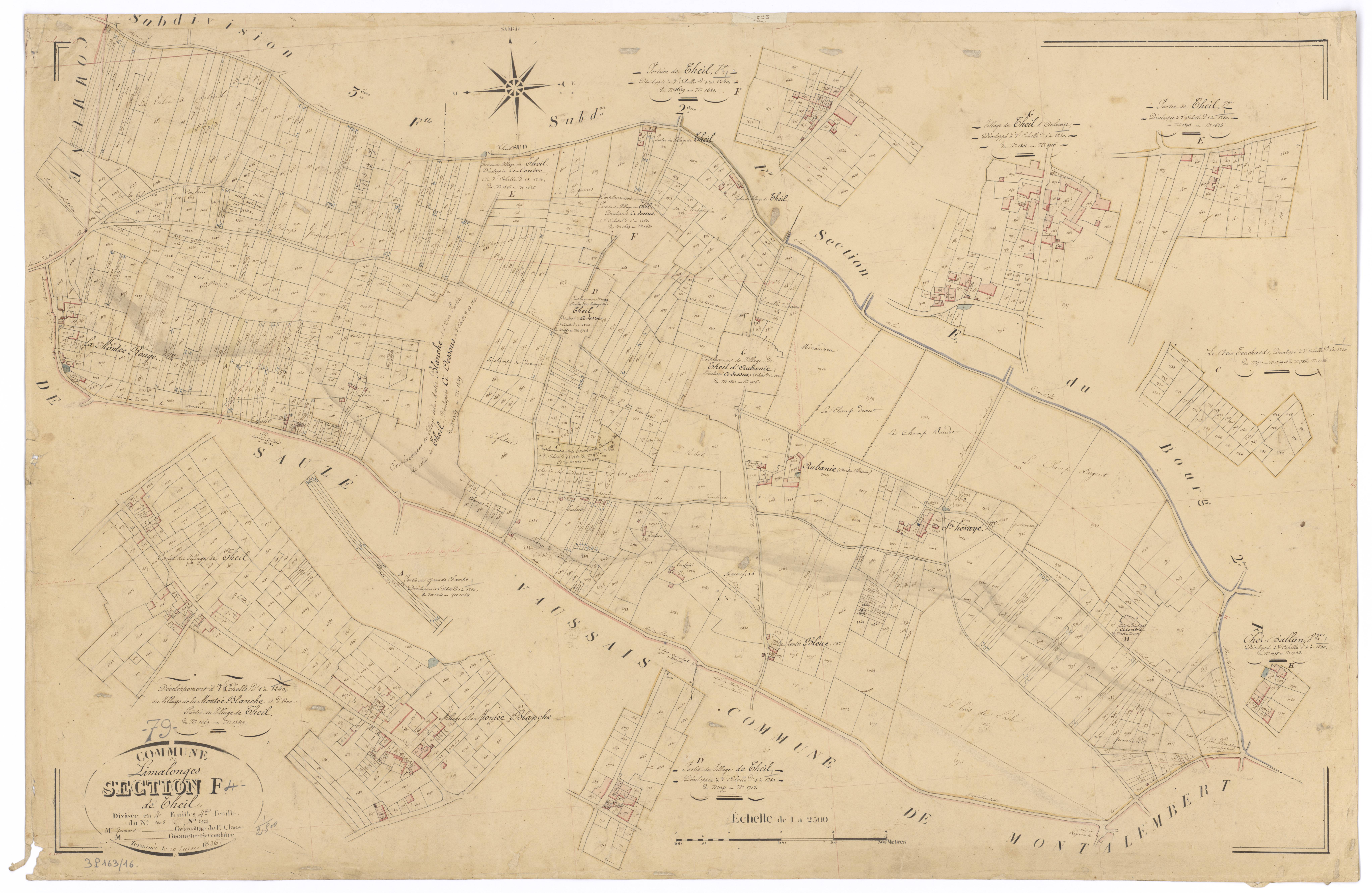 Limalonges - FRAD079_CADASTRE_NAPOLEONIEN Sectioàn F4 dite de Cheil 