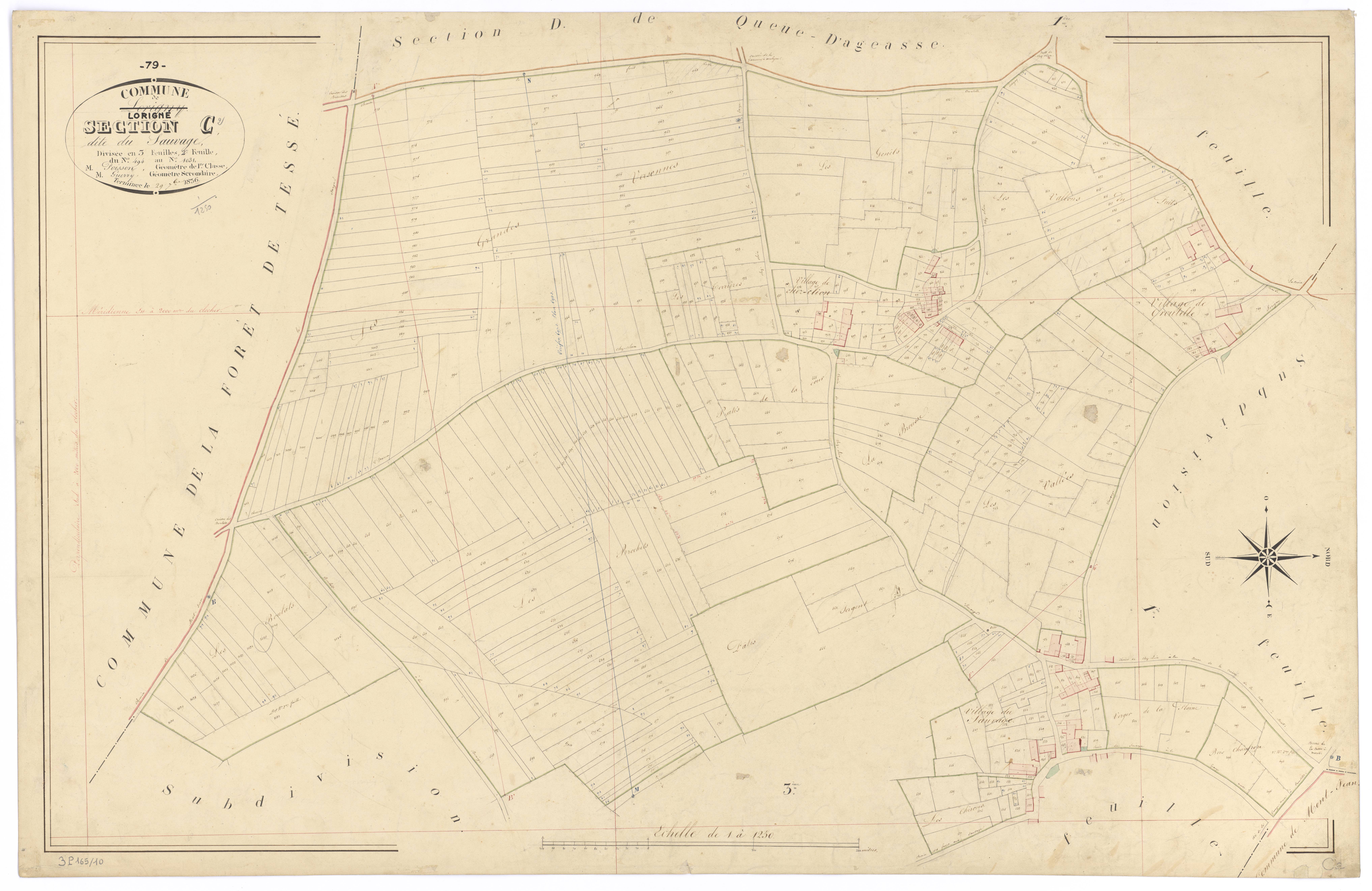 Lorigné - FRAD079_CADASTRE_NAPOLEONIEN Section C2 dite du Sauvage 
