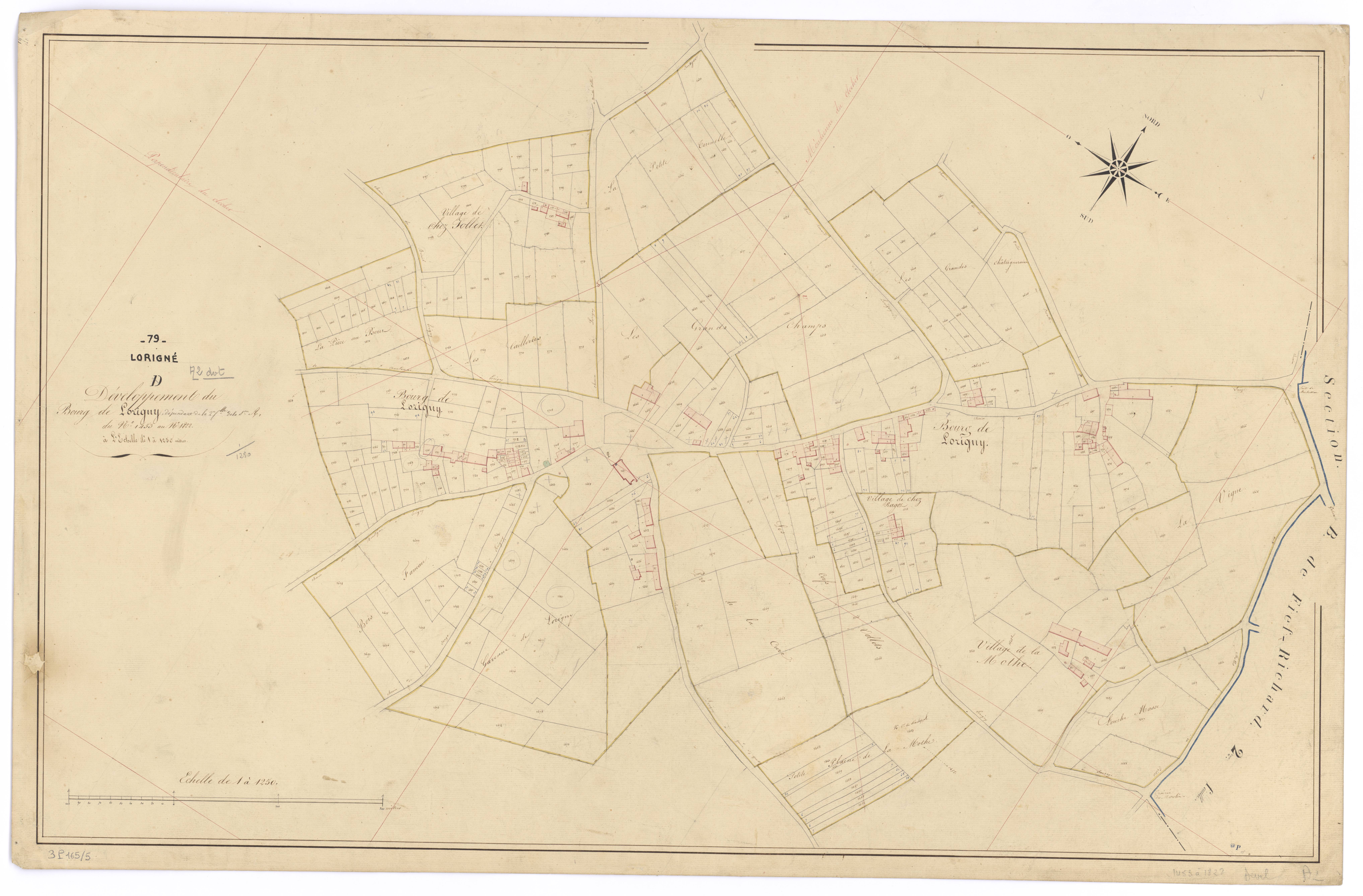 Lorigné - FRAD079_CADASTRE_NAPOLEONIEN Développement de la section A2 