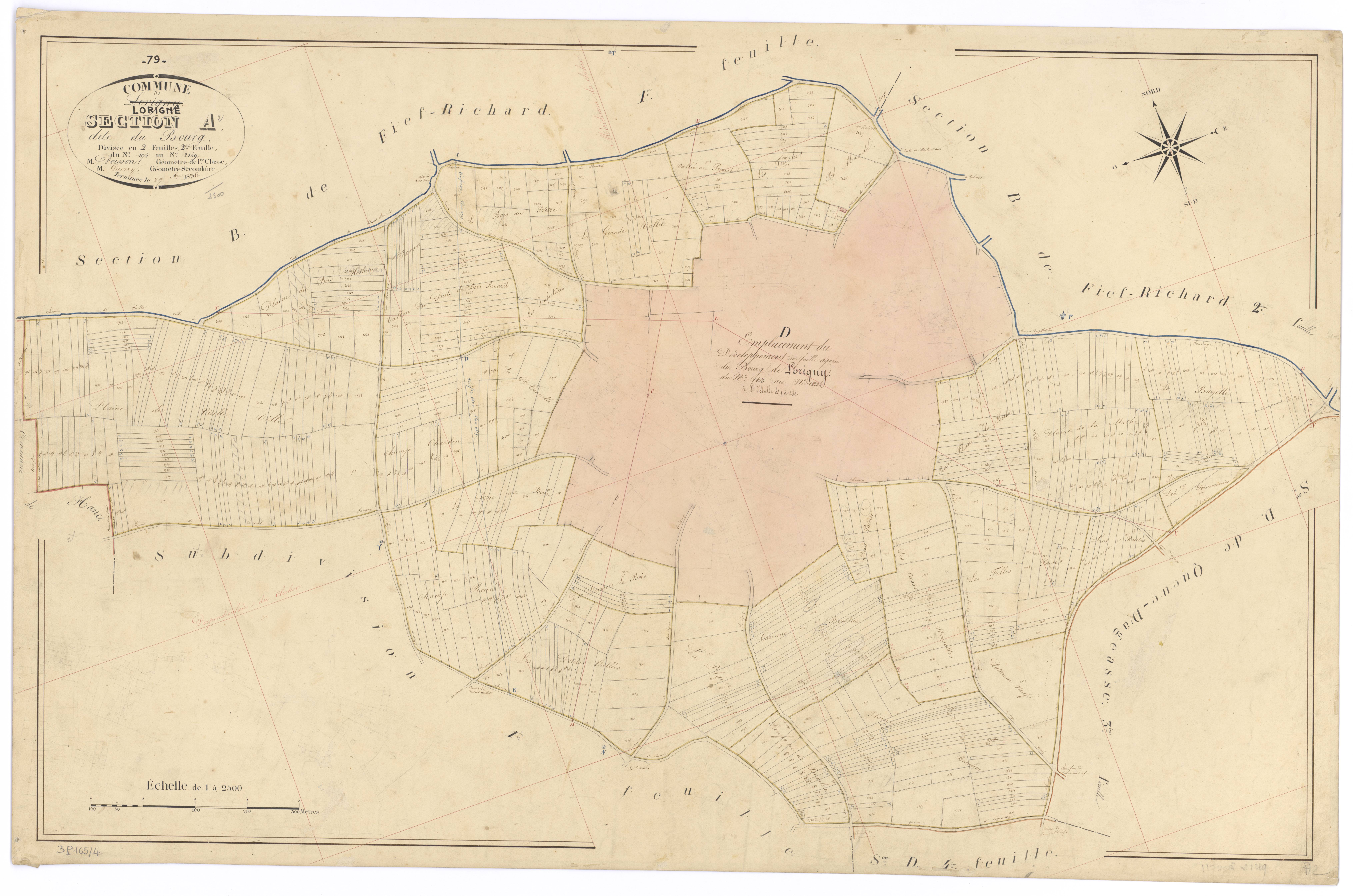 Lorigné - FRAD079_CADASTRE_NAPOLEONIEN Section A2 dite du Bourg 