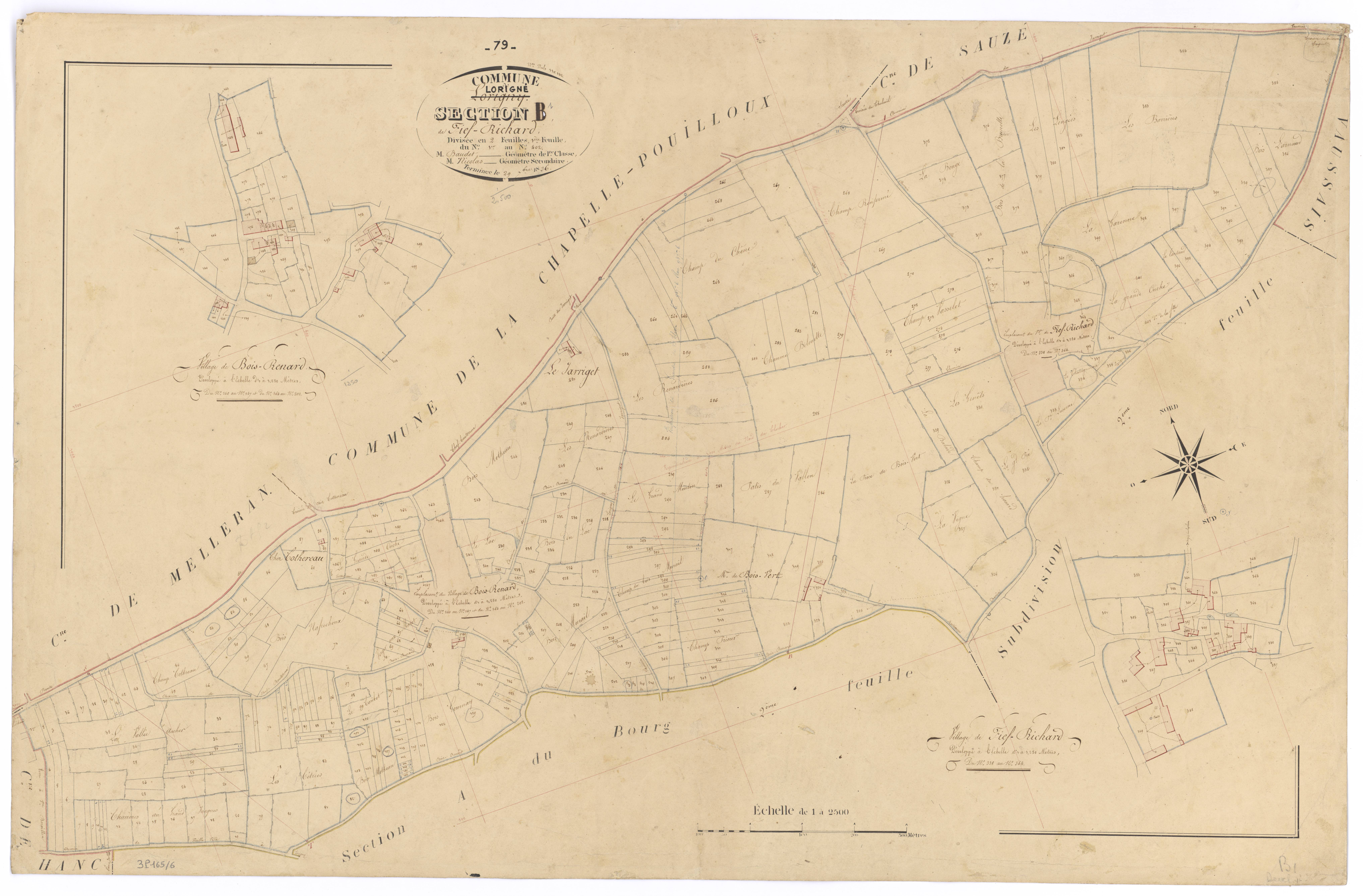 Lorigné - FRAD079_CADASTRE_NAPOLEONIEN Section B1 dite de Fief-Richard 