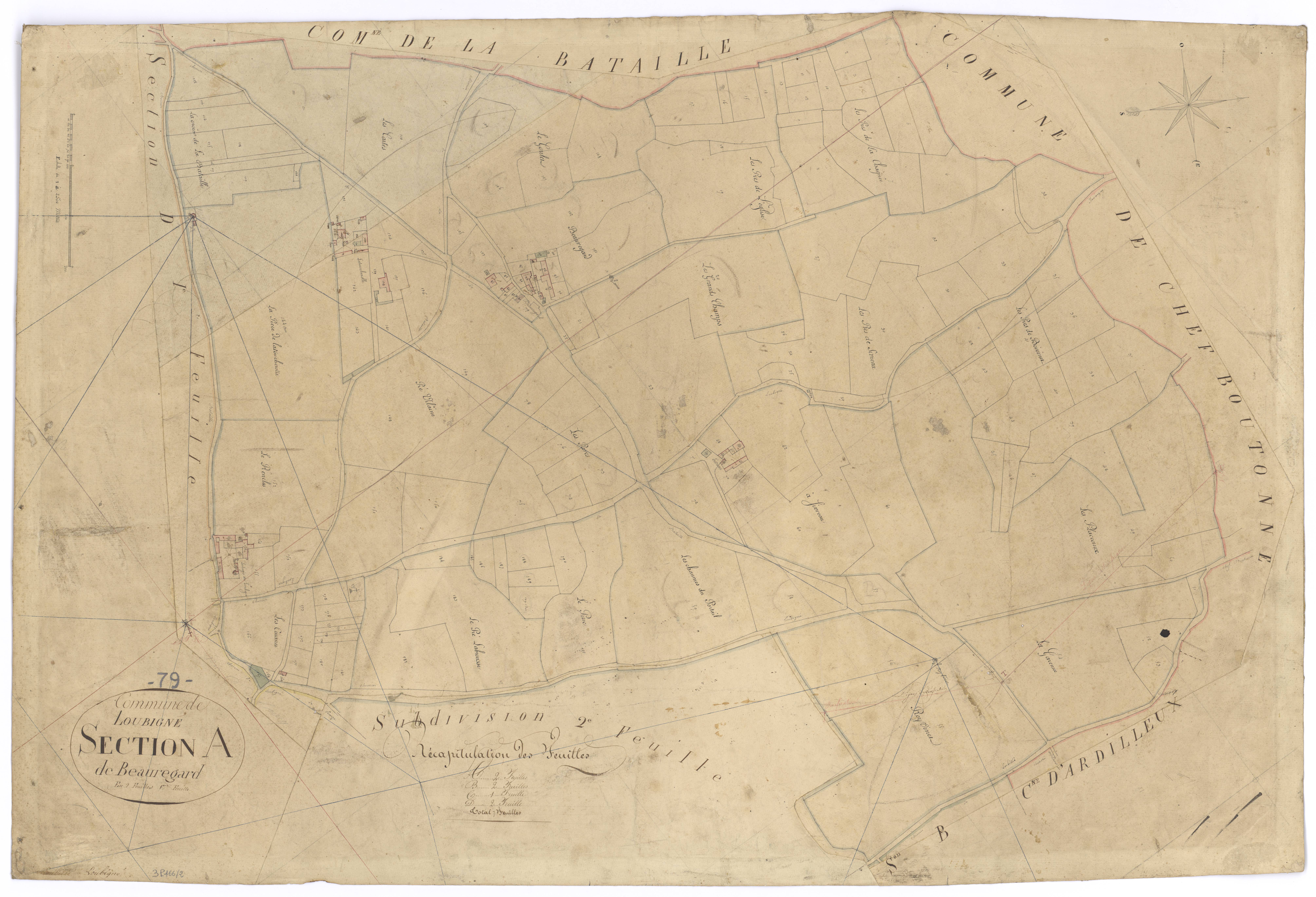 Loubigné - FRAD079_CADASTRE_NAPOLEONIEN Section A1 dite de Beauregard 