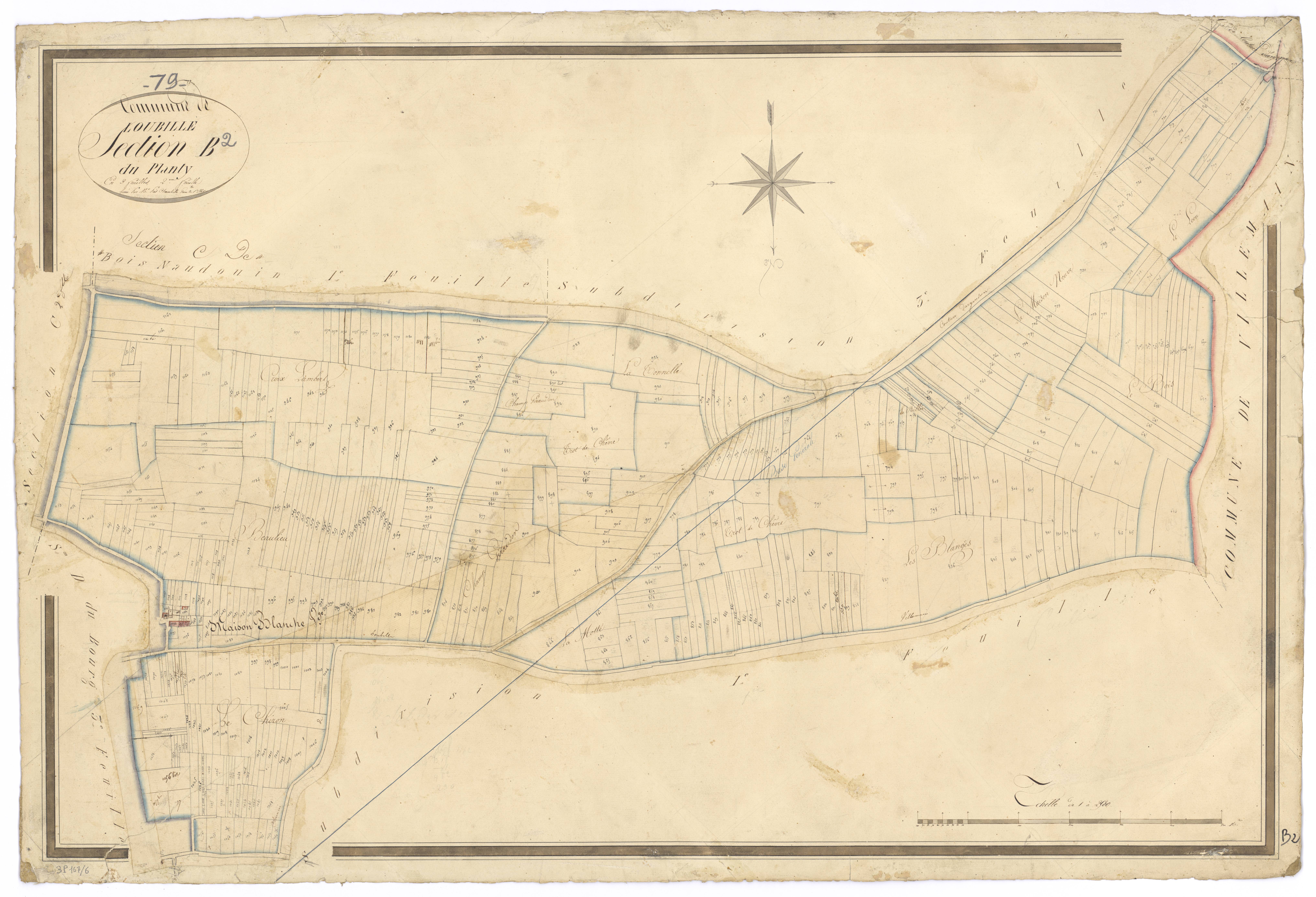 Loubillé - FRAD079_CADASTRE_NAPOLEONIEN Section B2 dite du Planty 