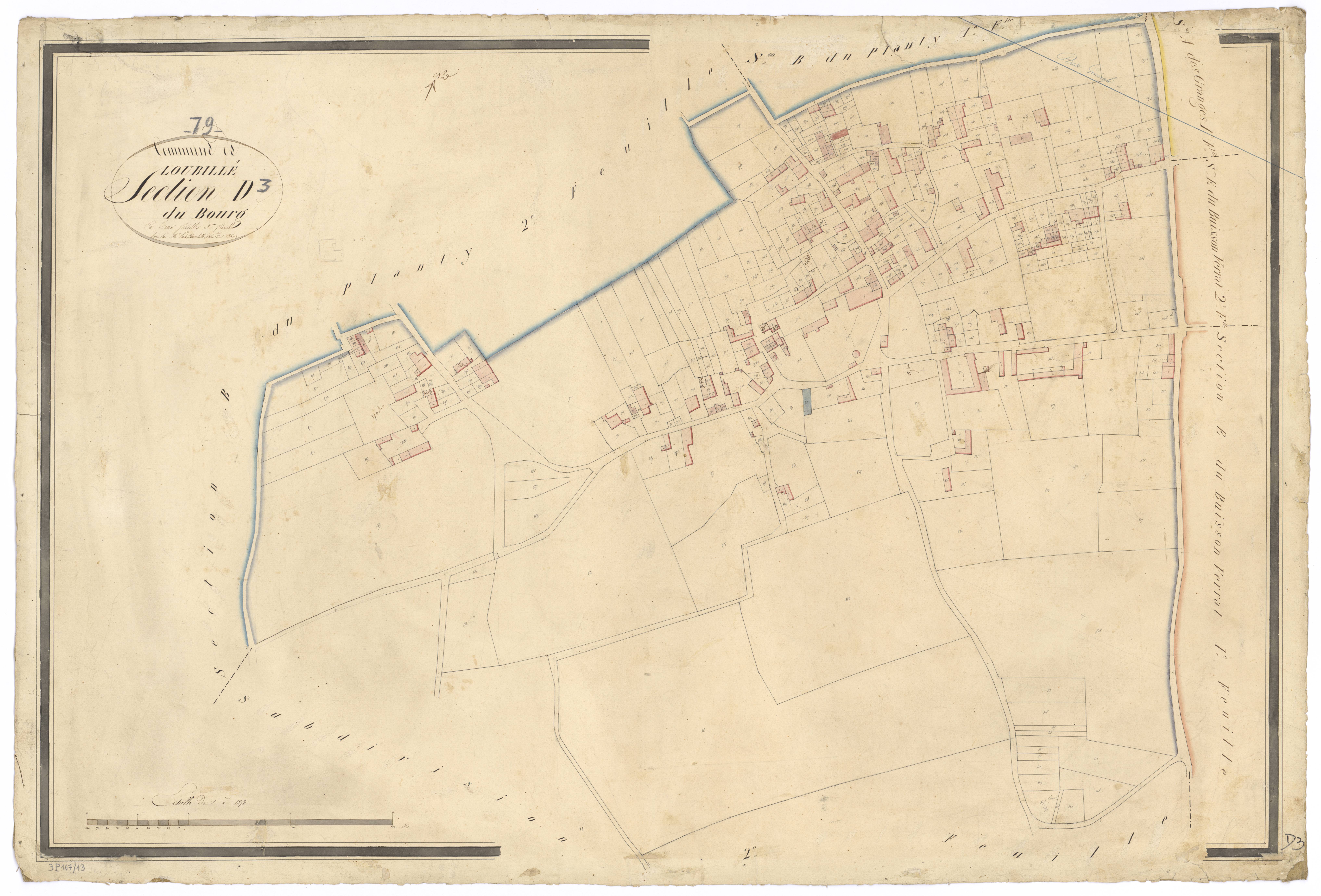 Loubillé - FRAD079_CADASTRE_NAPOLEONIEN Section D3 dite du Bourg 