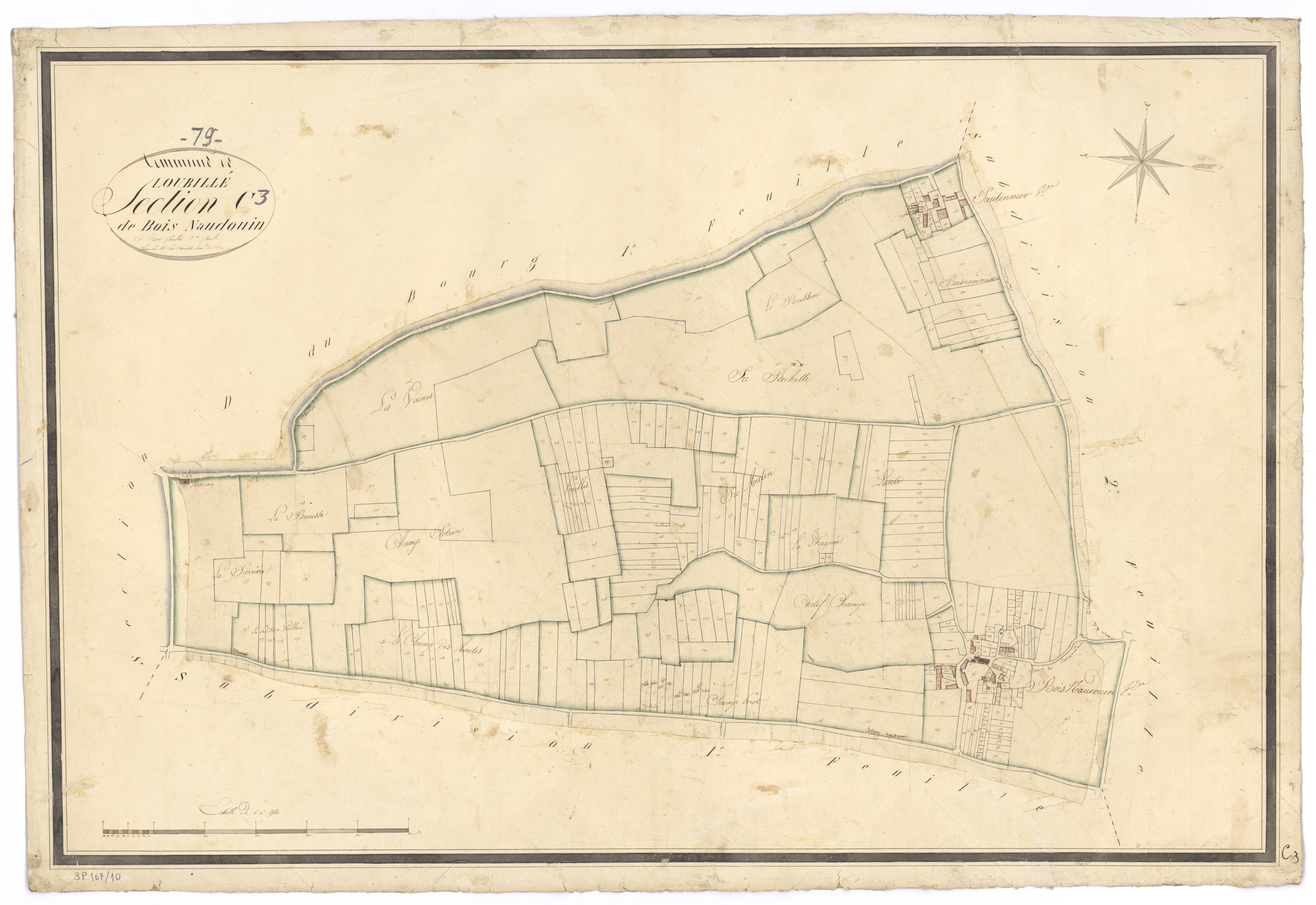 Loubillé - FRAD079_CADASTRE_NAPOLEONIEN Section C3 dite de Bois Naudouin 