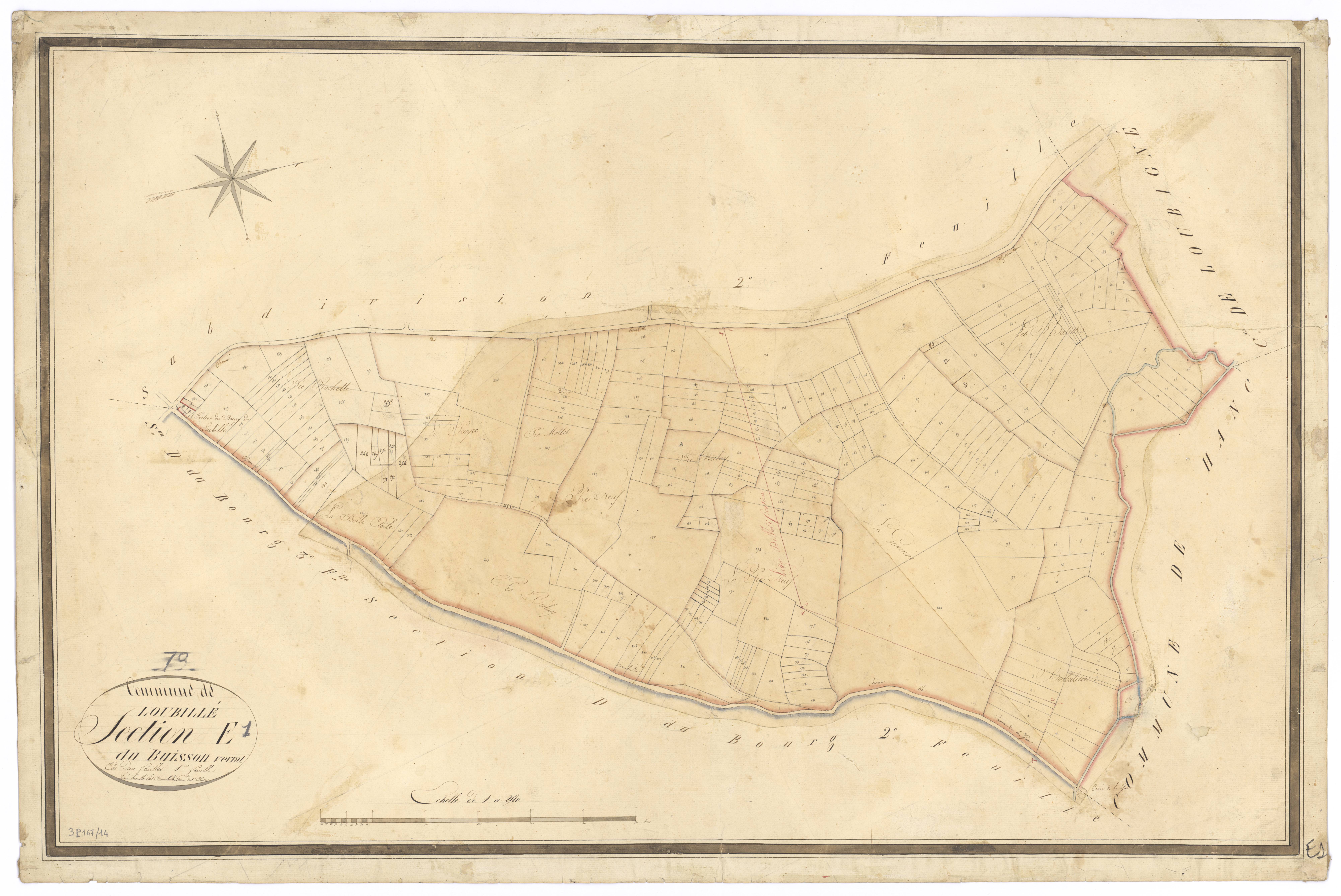 Loubillé - FRAD079_CADASTRE_NAPOLEONIEN Section E1 dite du Buisson Verrat 