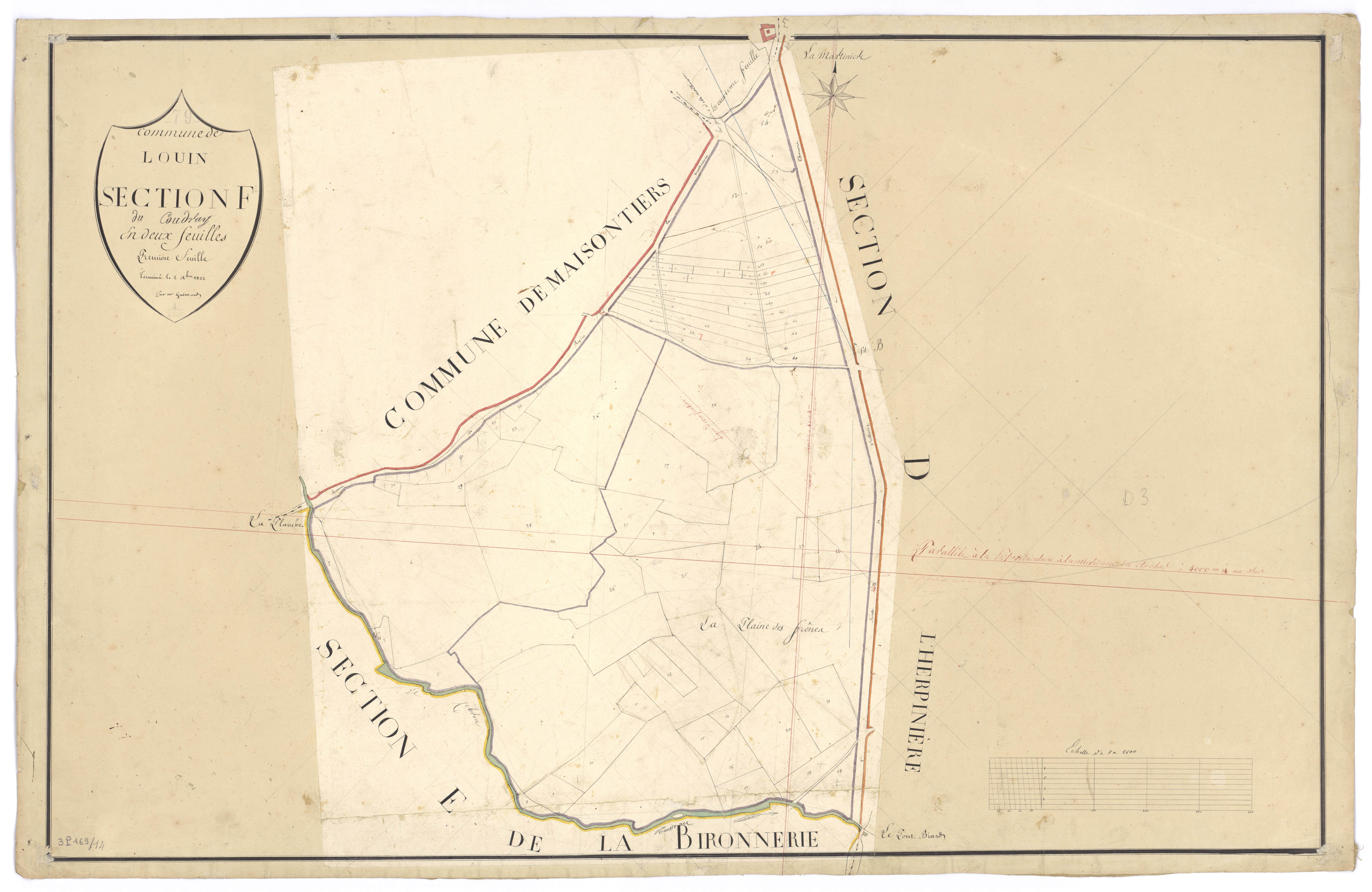 Louin - FRAD079_CADASTRE_NAPOLEONIEN Section F1 dite du Coudray 