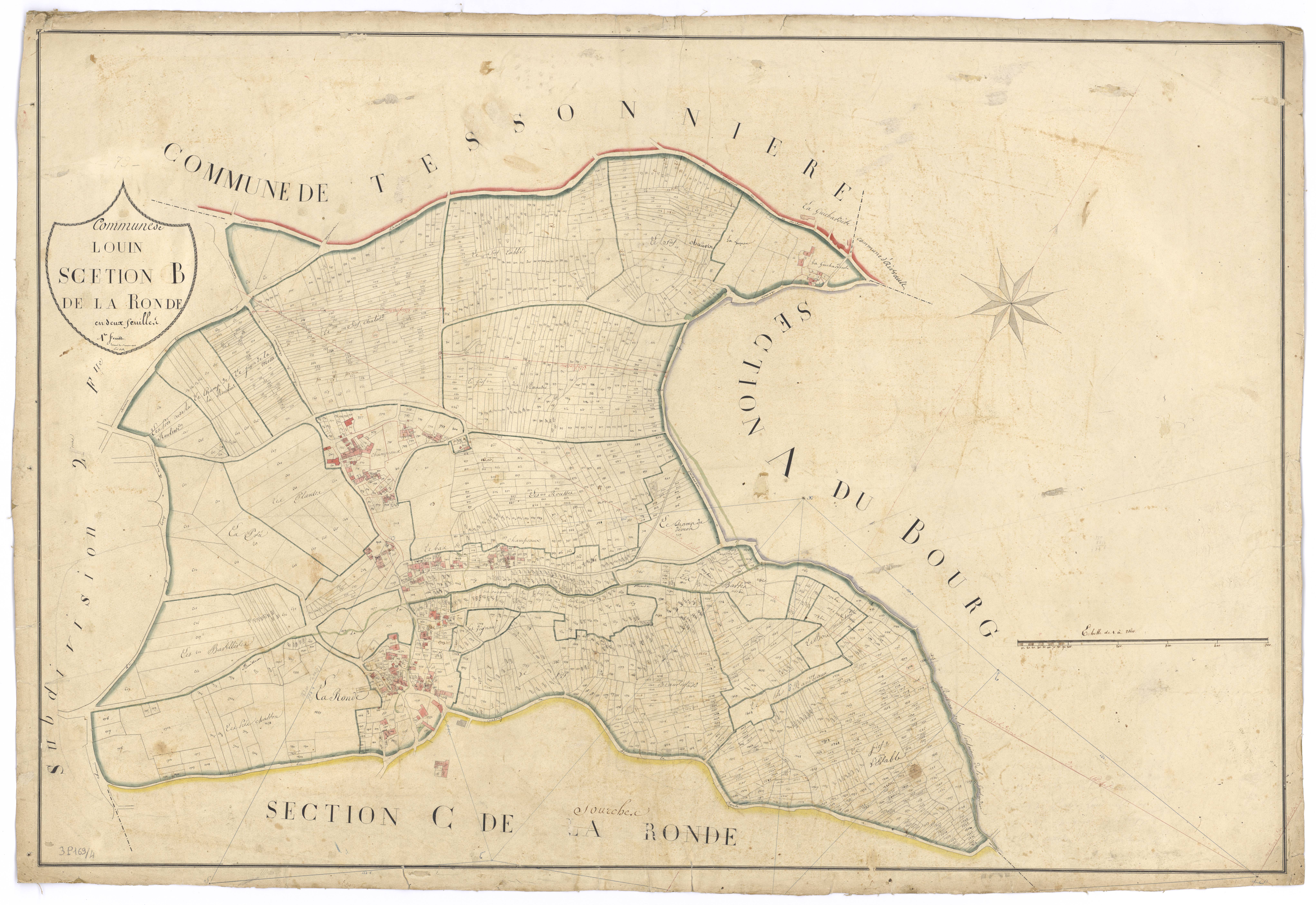 Louin - FRAD079_CADASTRE_NAPOLEONIEN Section B1 dite de la Ronde