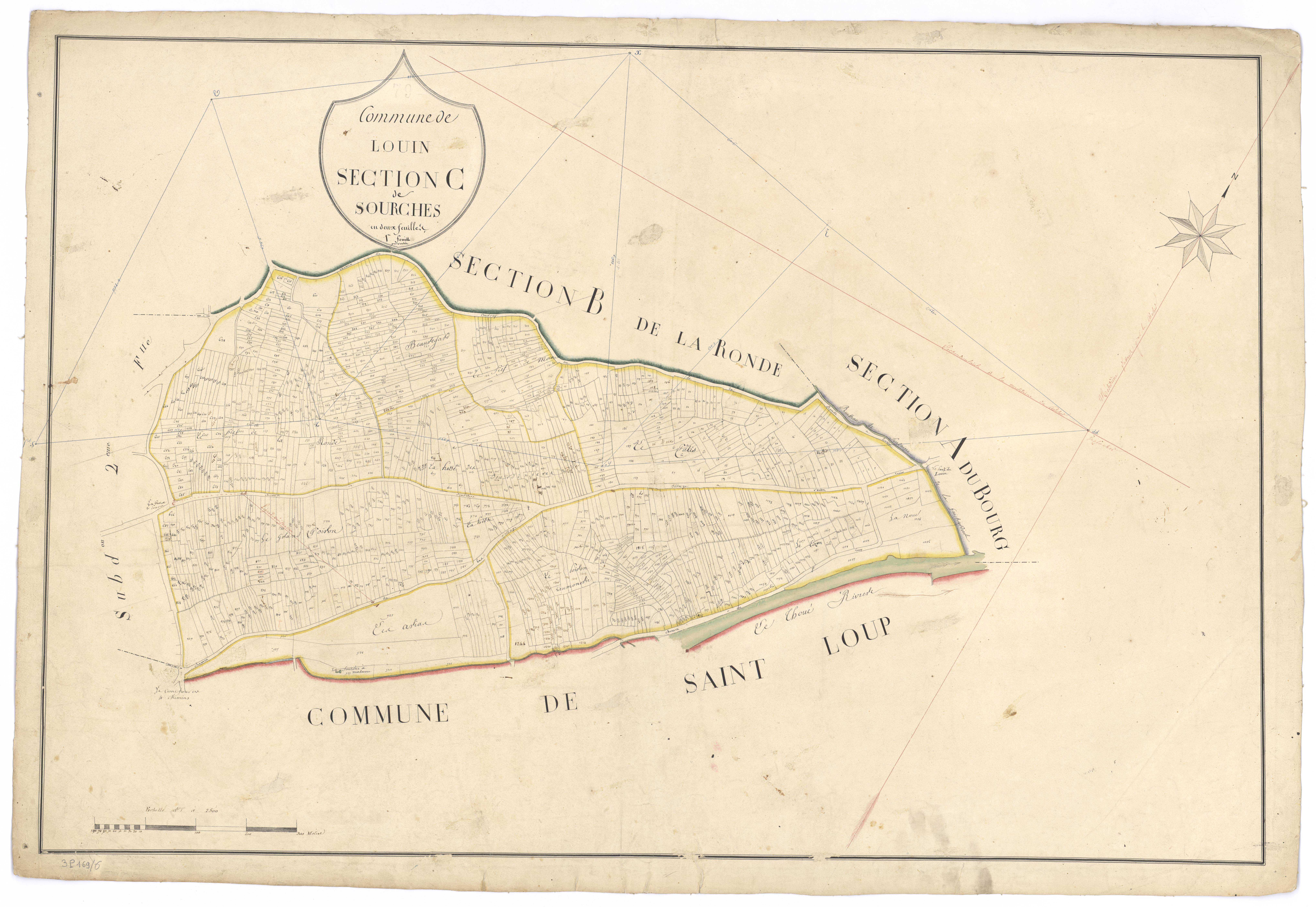 Louin - FRAD079_CADASTRE_NAPOLEONIEN Section C1 dite de Sourches 