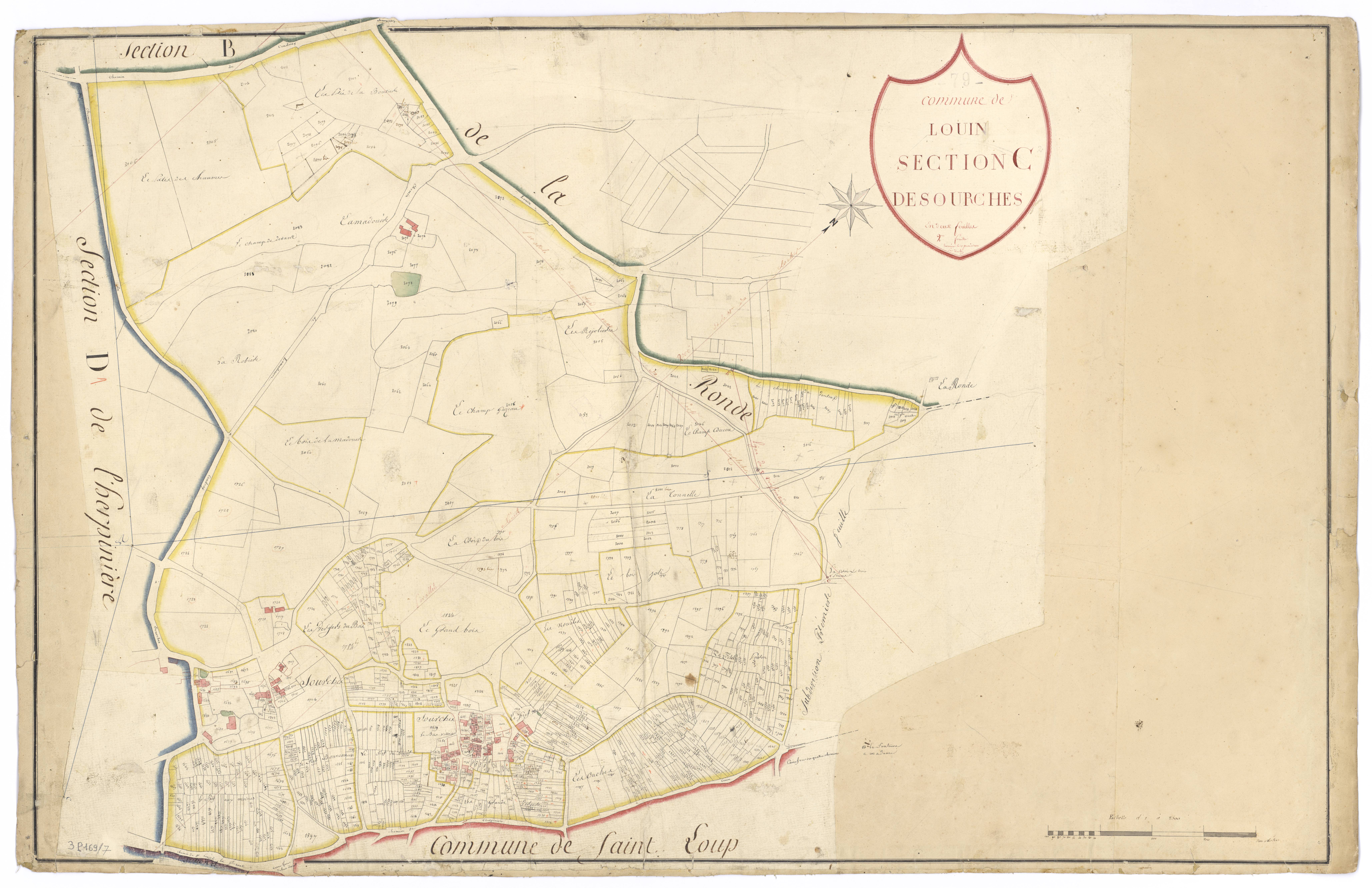 Louin - FRAD079_CADASTRE_NAPOLEONIEN Section C2 dite de Sourches