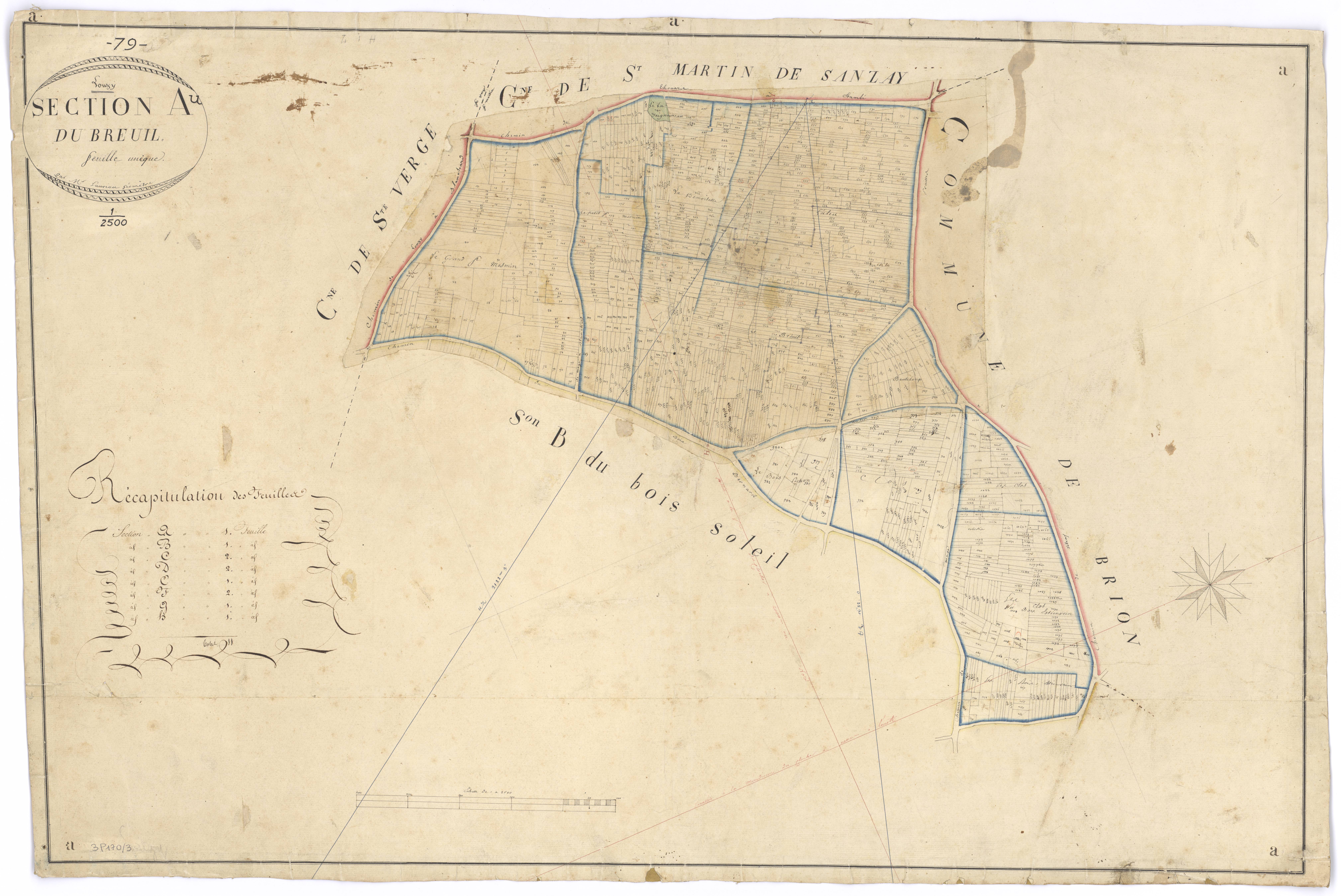 Louzy - FRAD079_CADASTRE_NAPOLEONIEN Section A dite du Breuil