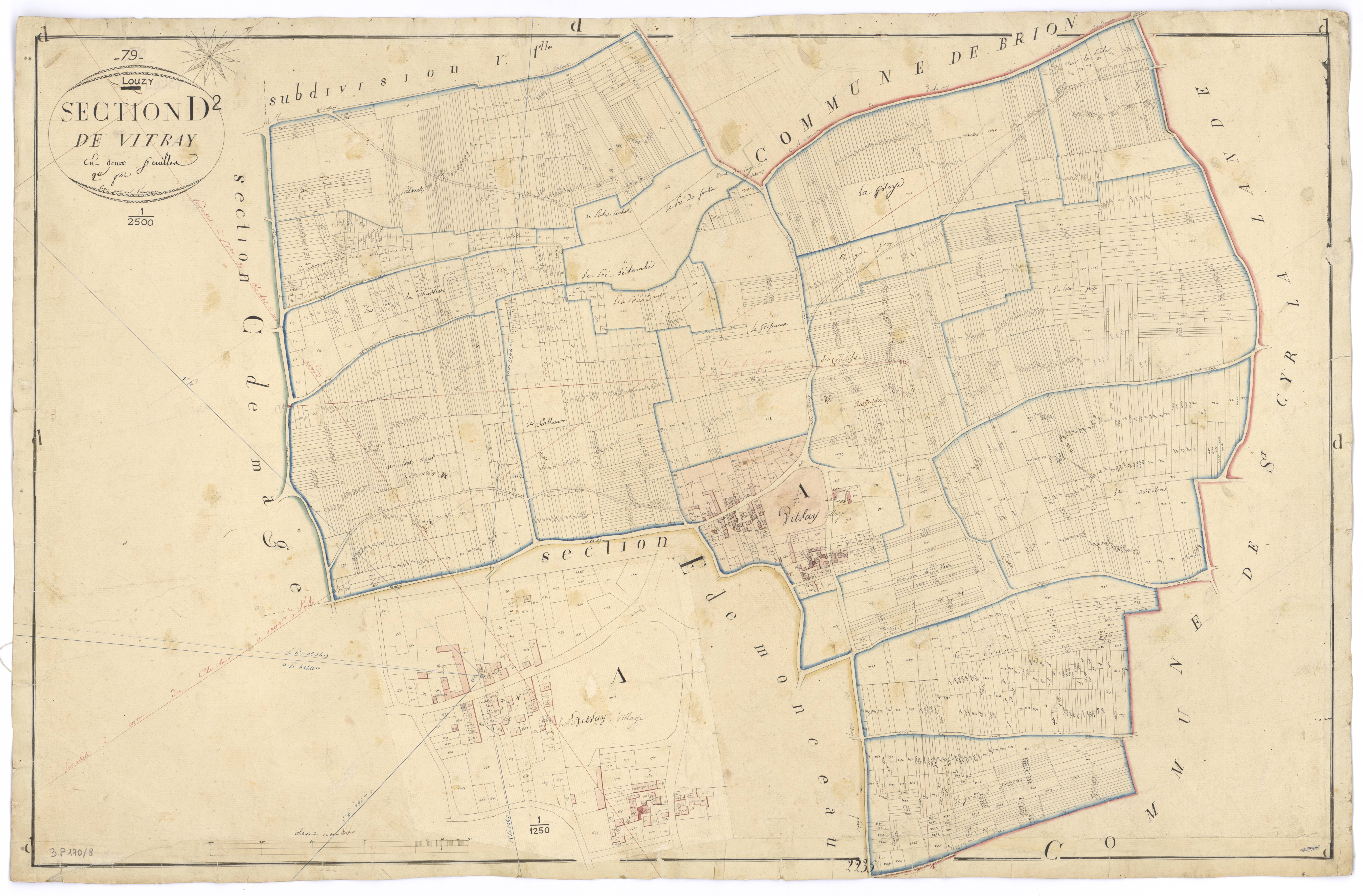Louzy - FRAD079_CADASTRE_NAPOLEONIEN Section D2 dite de Vitray 