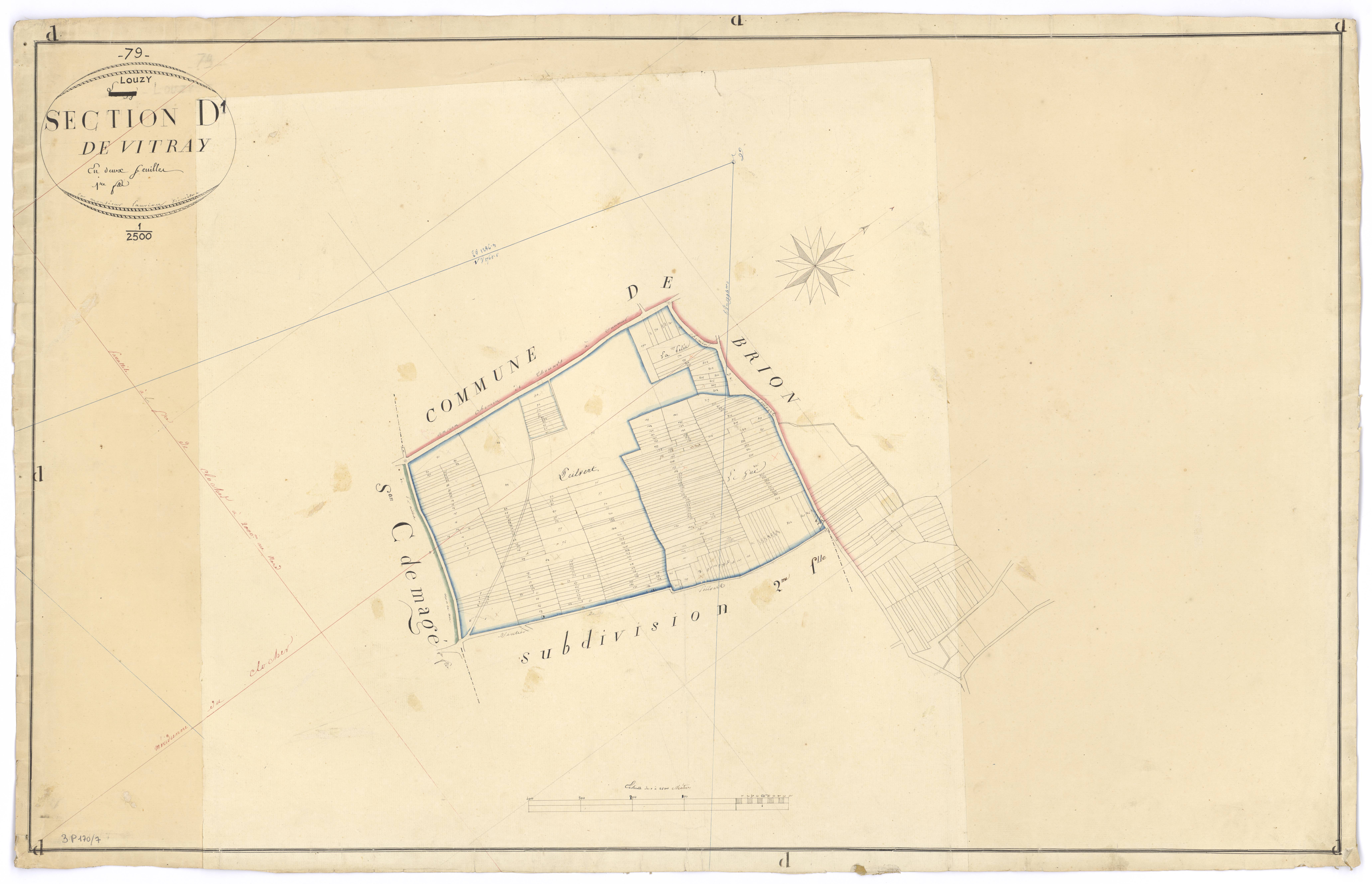 Louzy - FRAD079_CADASTRE_NAPOLEONIEN Section D1 de Vitray
