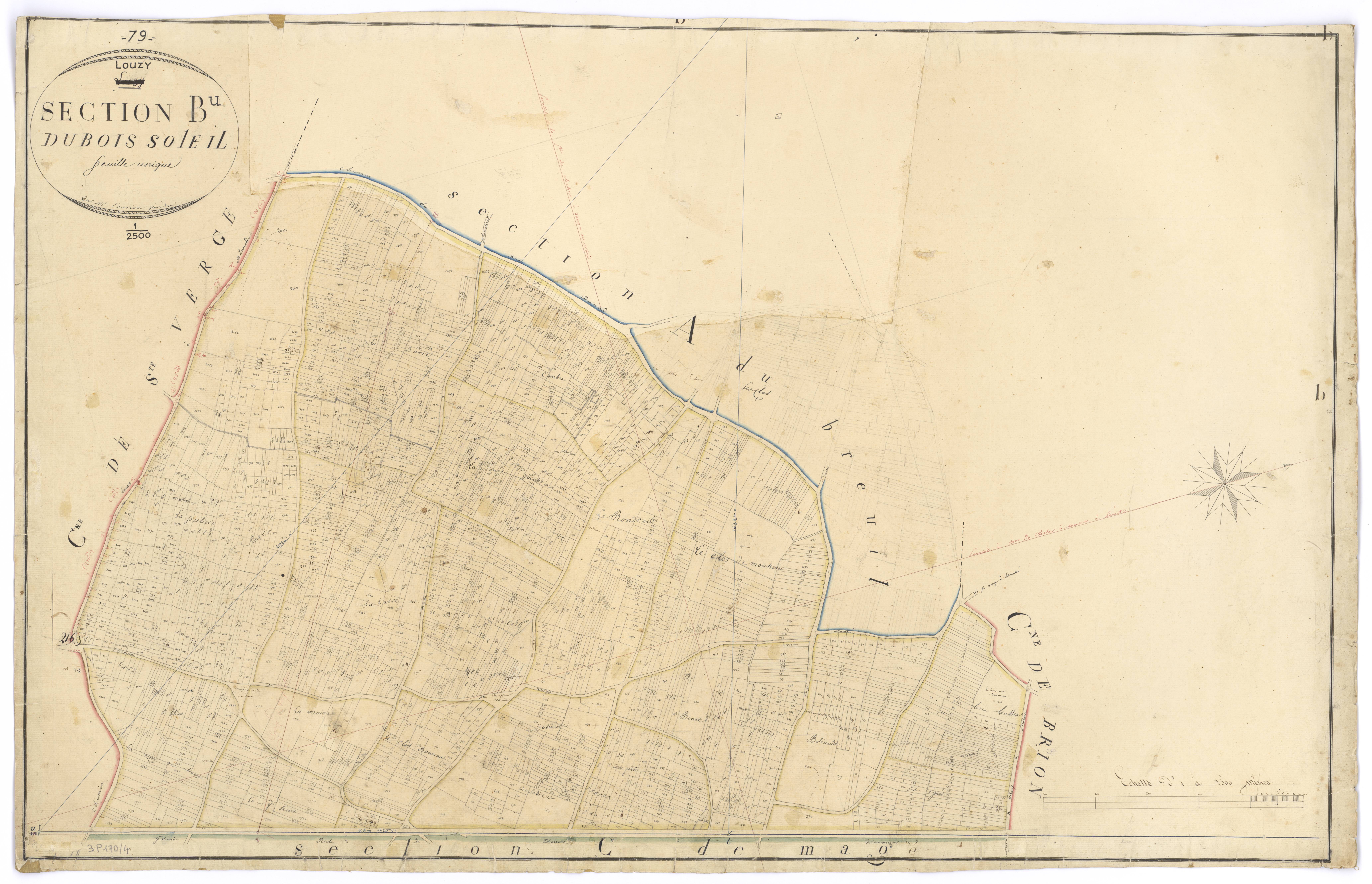 Louzy - FRAD079_CADASTRE_NAPOLEONIEN Section B dite du Bois-Soleil