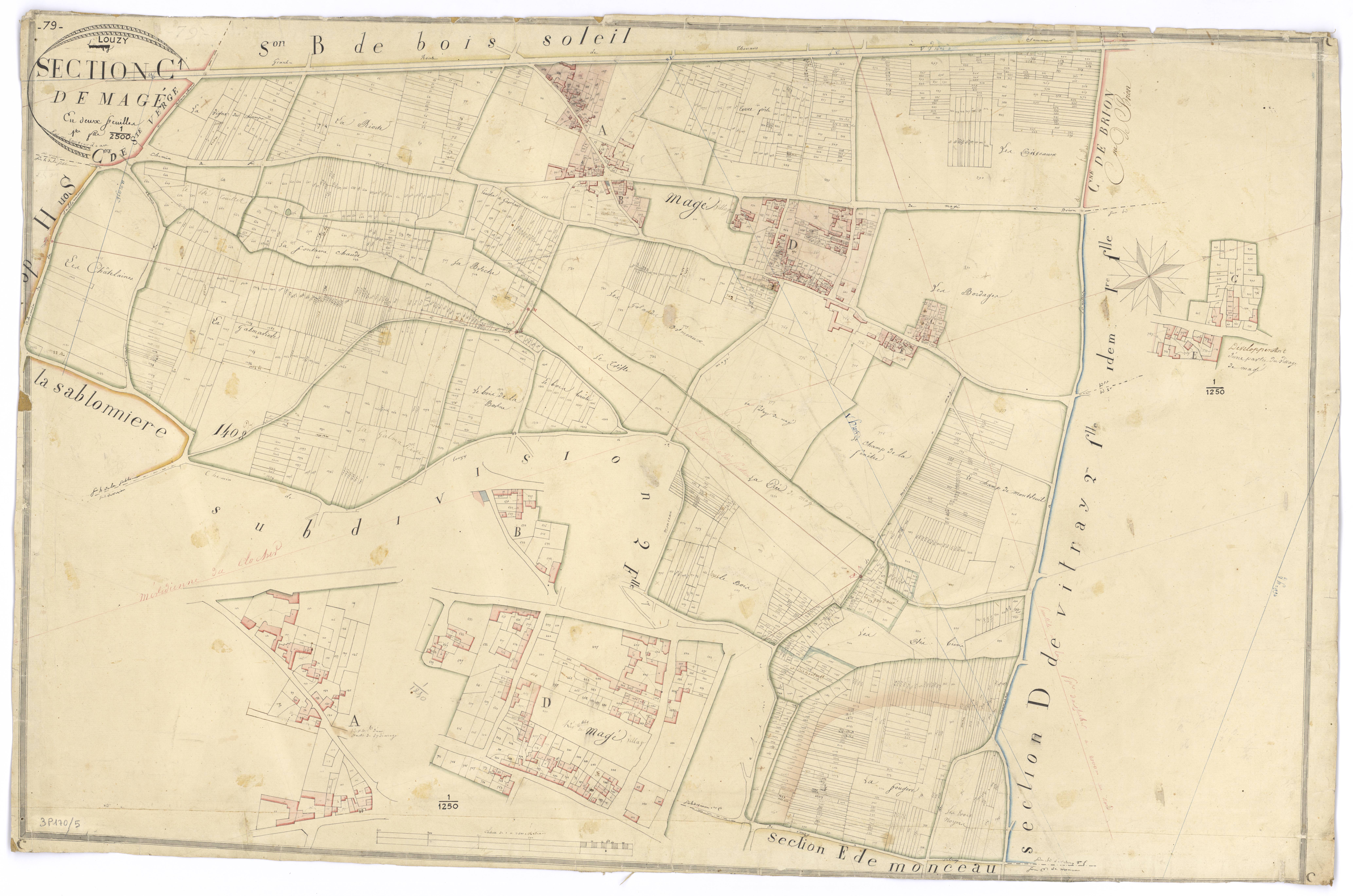 Louzy - FRAD079_CADASTRE_NAPOLEONIEN Section C1 dite de Magé 