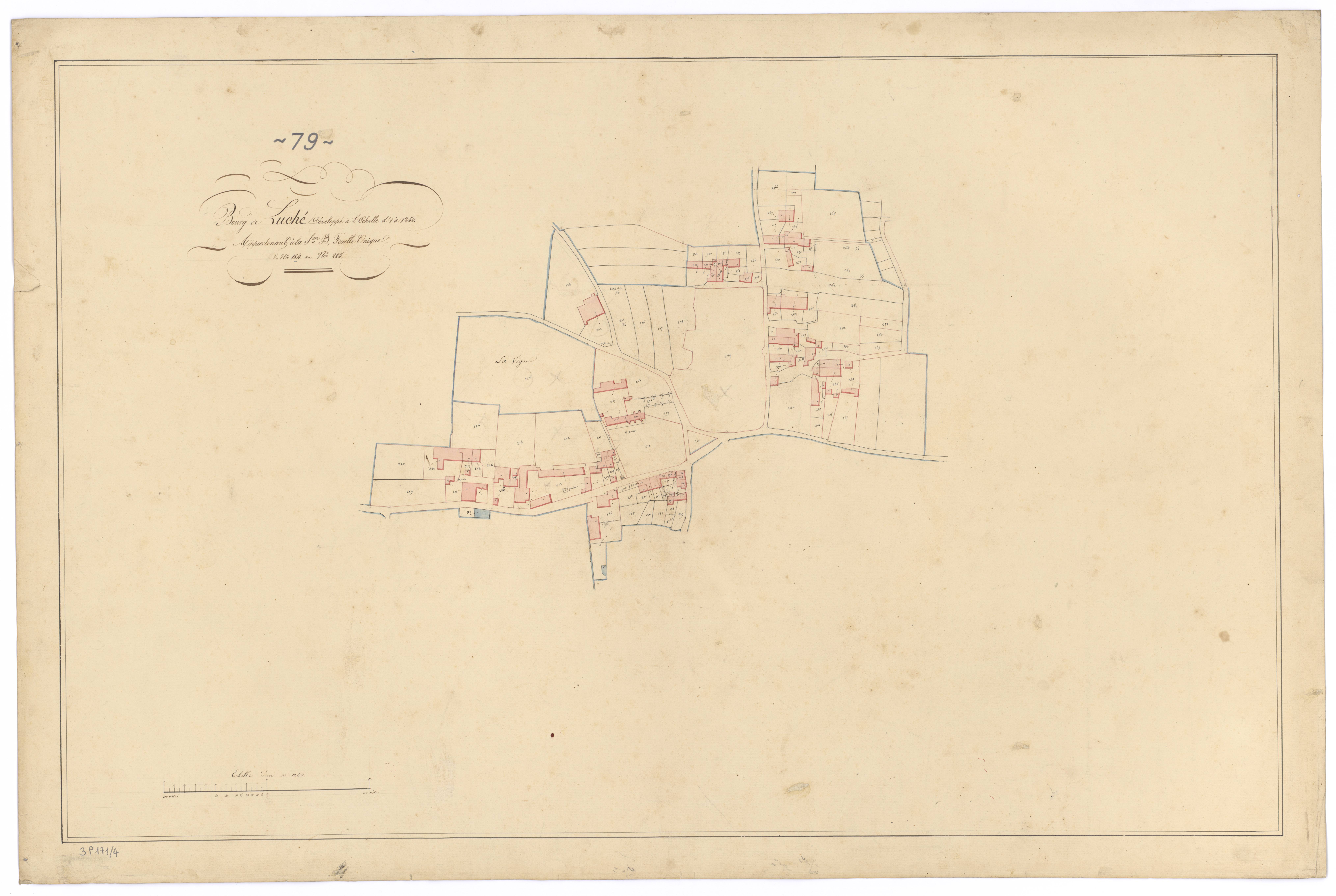 Luché-sur-Brioux - FRAD079_CADASTRE_NAPOLEONIEN Développement de la section B 