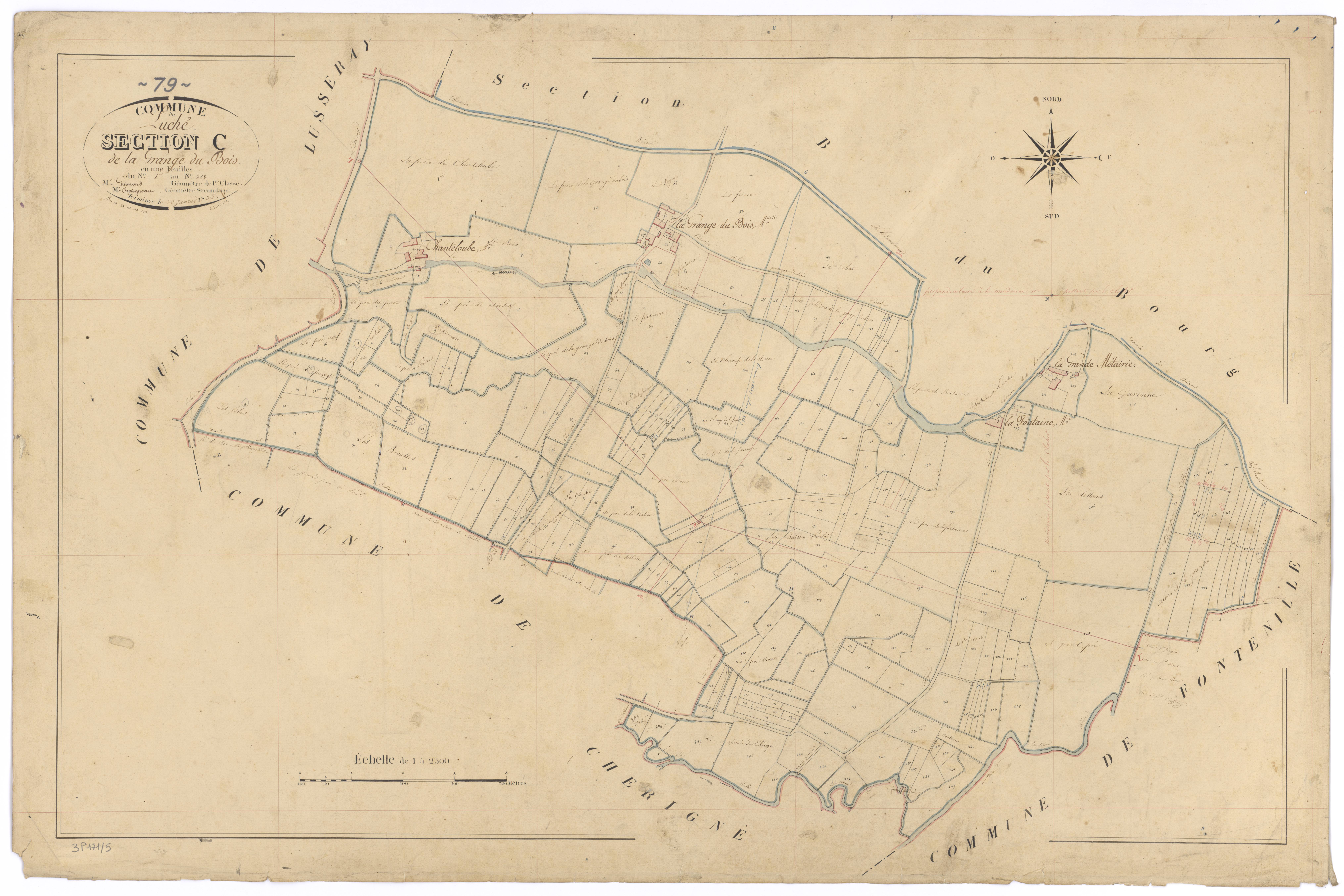 Luché-sur-Brioux - FRAD079_CADASTRE_NAPOLEONIEN Section C dite de la Grange du Bois 
