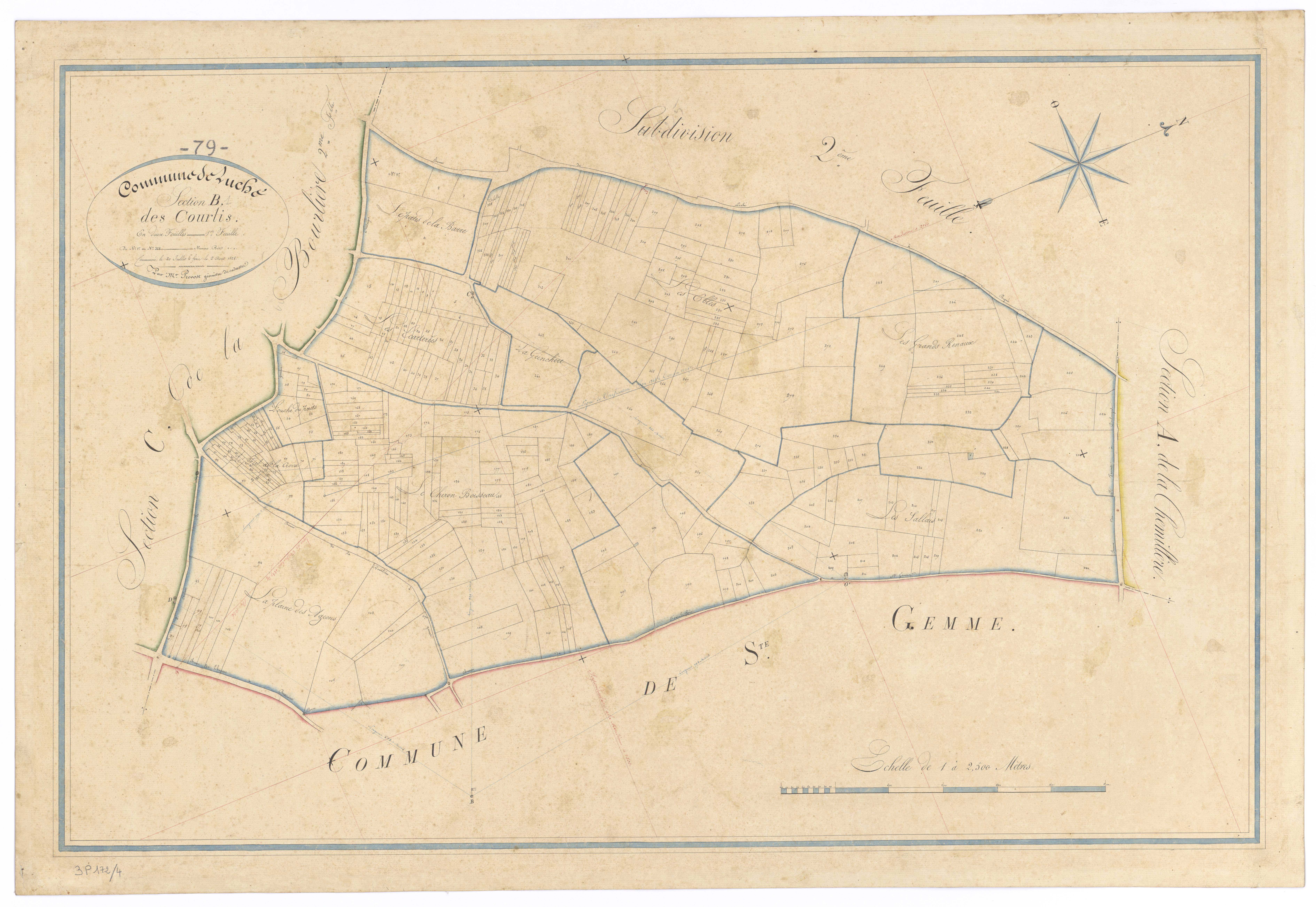 Luché-Thouarsais - FRAD079_CADASTRE_NAPOLEONIEN Section B1 dite des Courlis