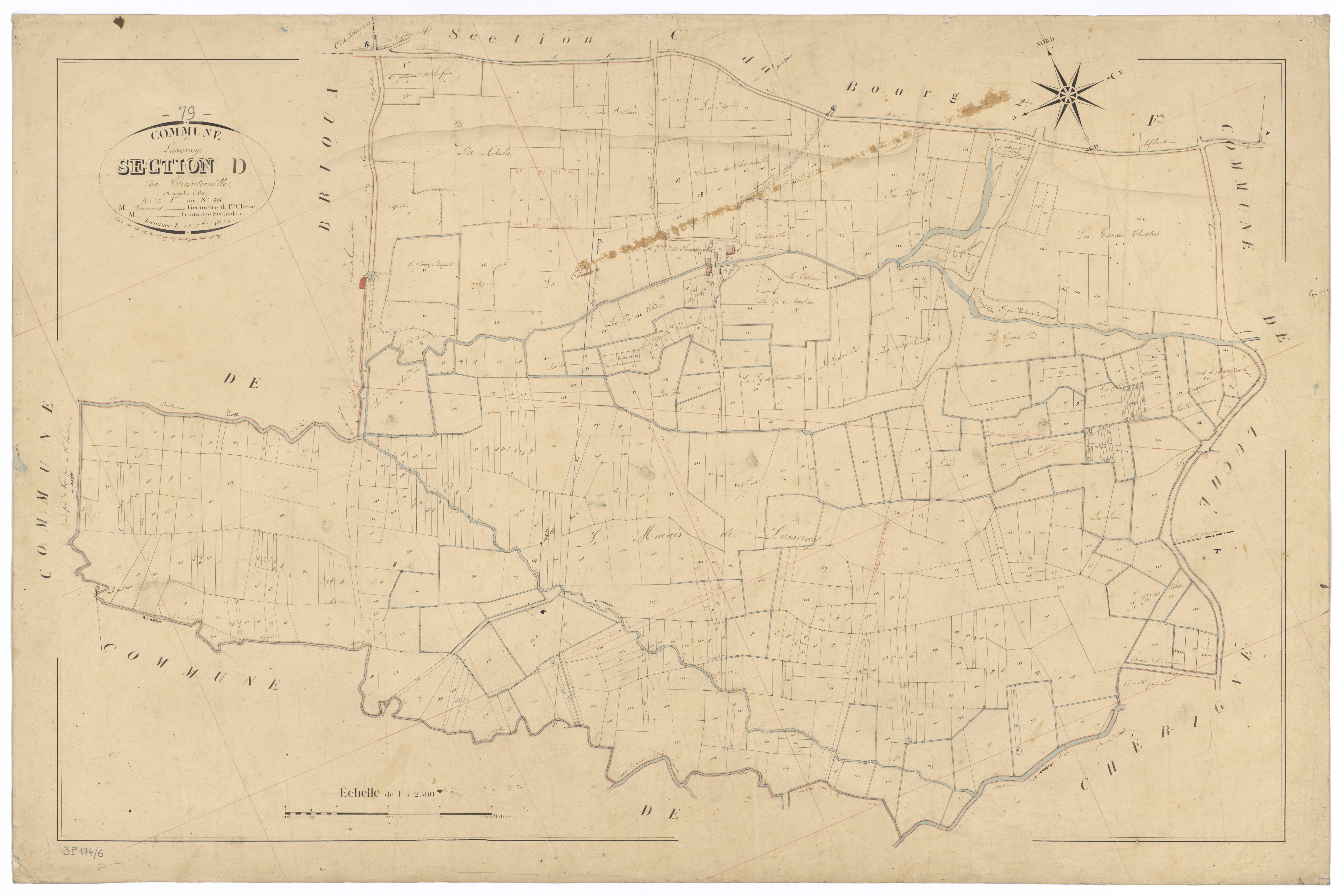 Lusseray - FRAD079_CADASTRE_NAPOLEONIEN Section D dite Chantecaille 