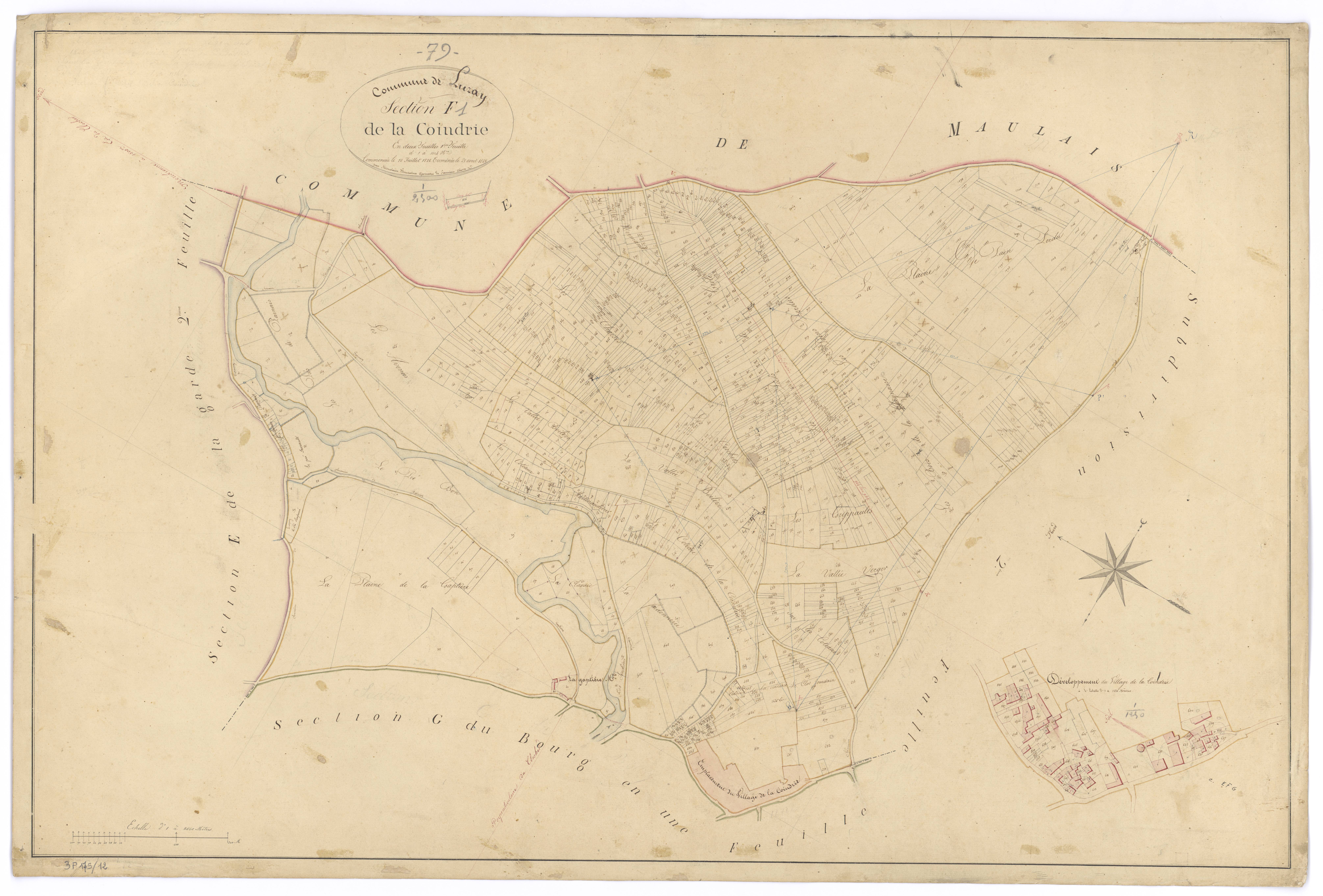Luzay - FRAD079_CADASTRE_NAPOLEONIEN Section F1 dite de la Coindrie