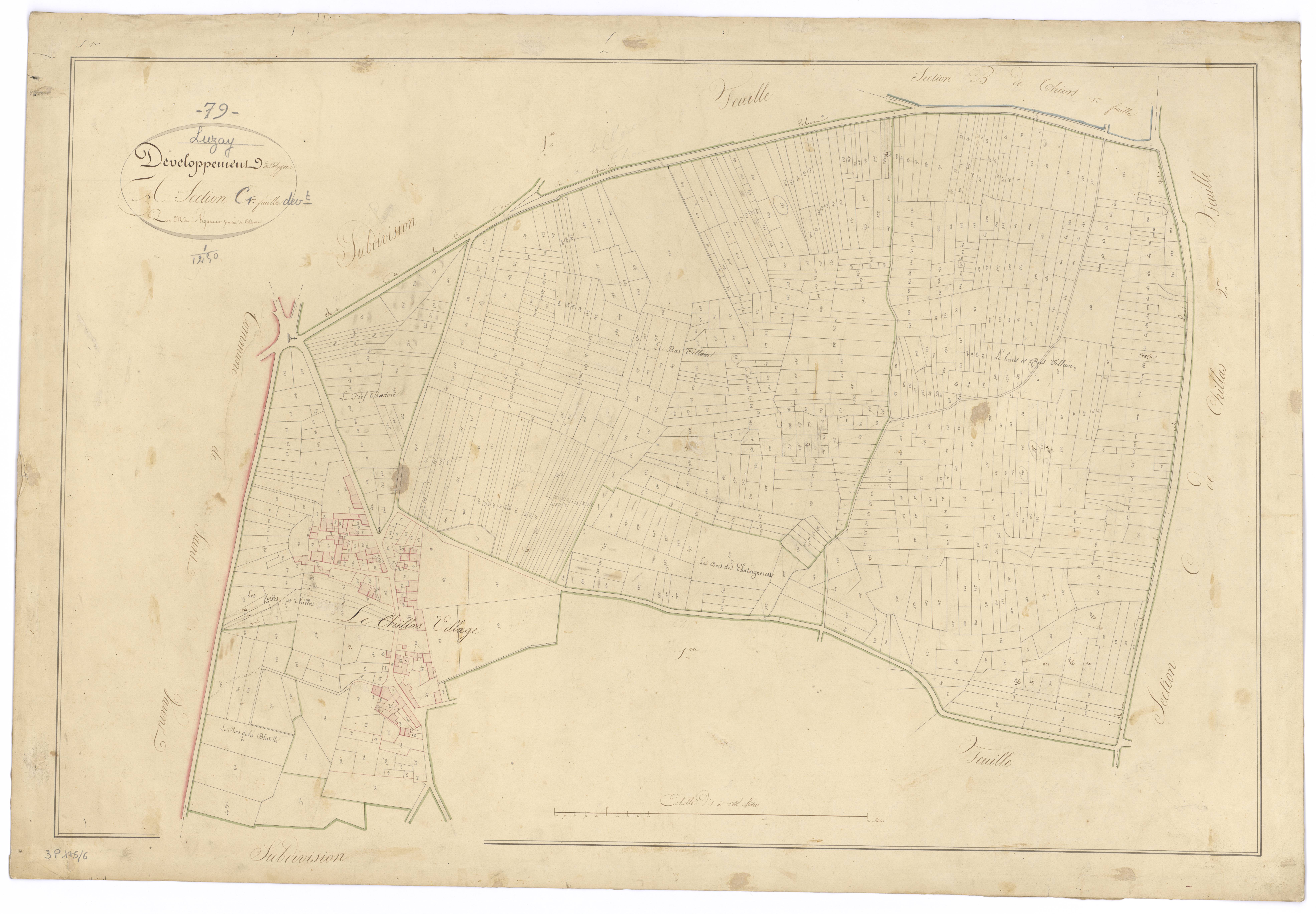 Luzay - FRAD079_CADASTRE_NAPOLEONIEN Section C1 développement 