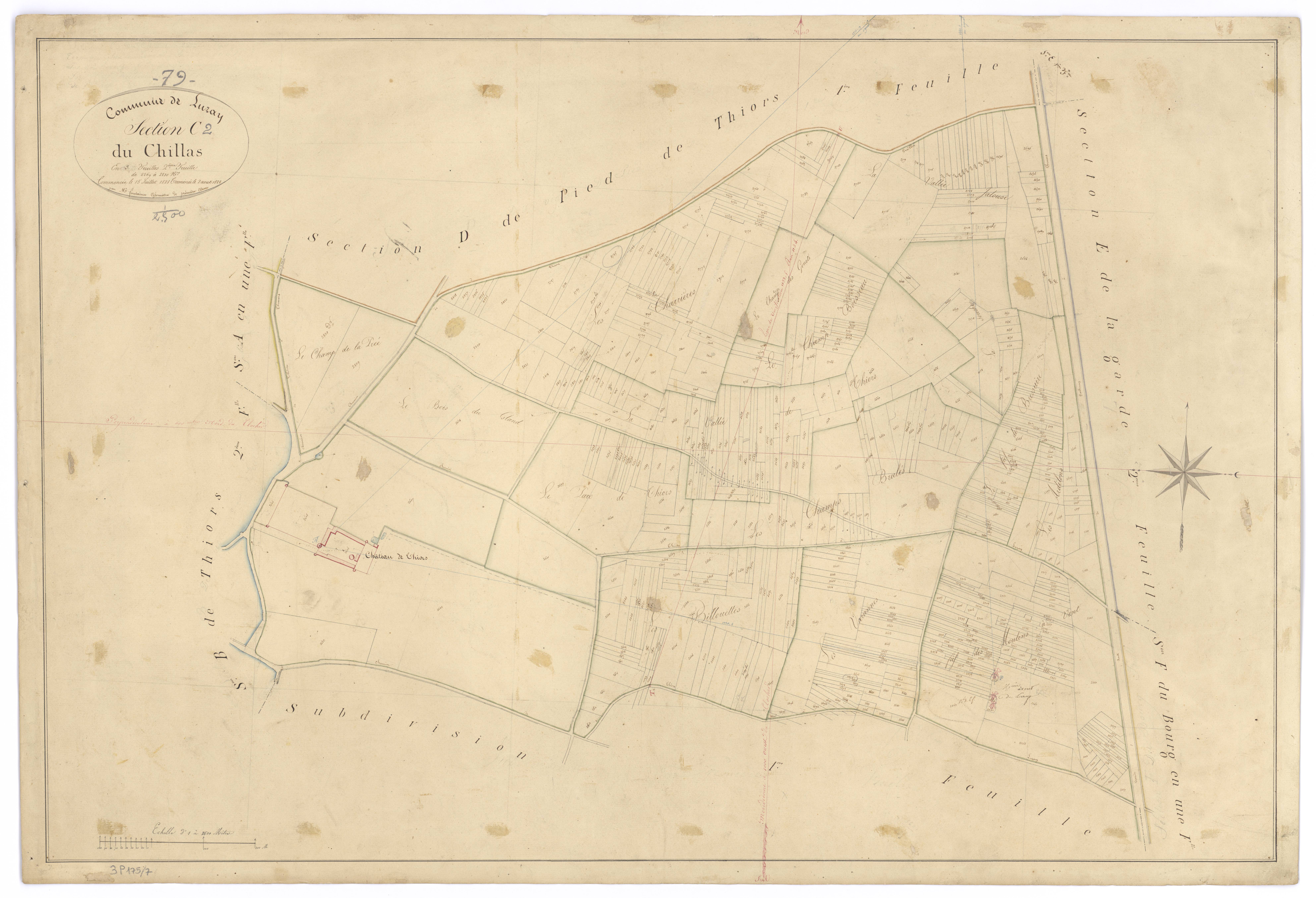 Luzay - FRAD079_CADASTRE_NAPOLEONIEN Section C2 dite du Chillas