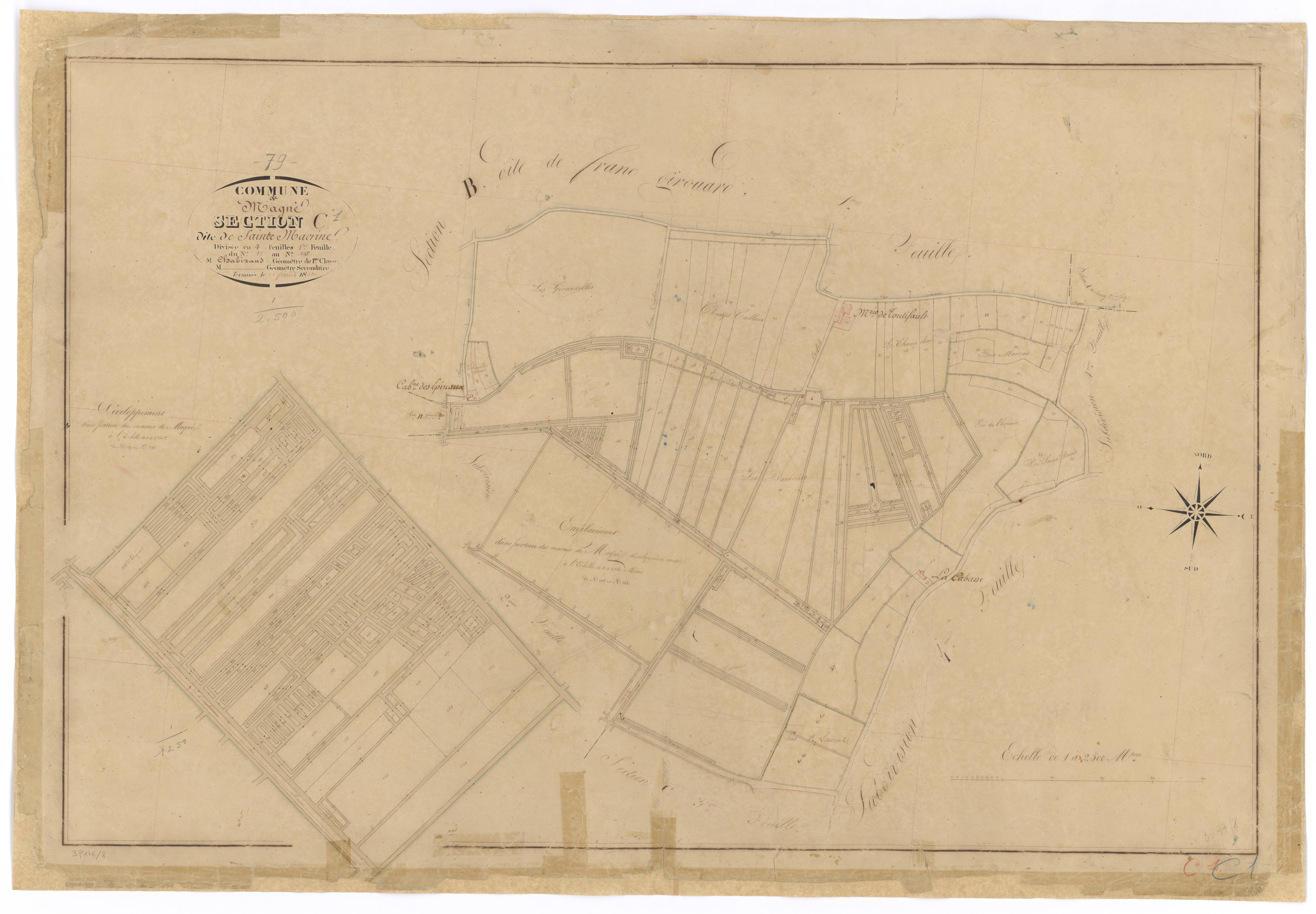 Magné - FRAD079_CADASTRE_NAPOLEONIEN Section C1 dite de Sainte Macrine