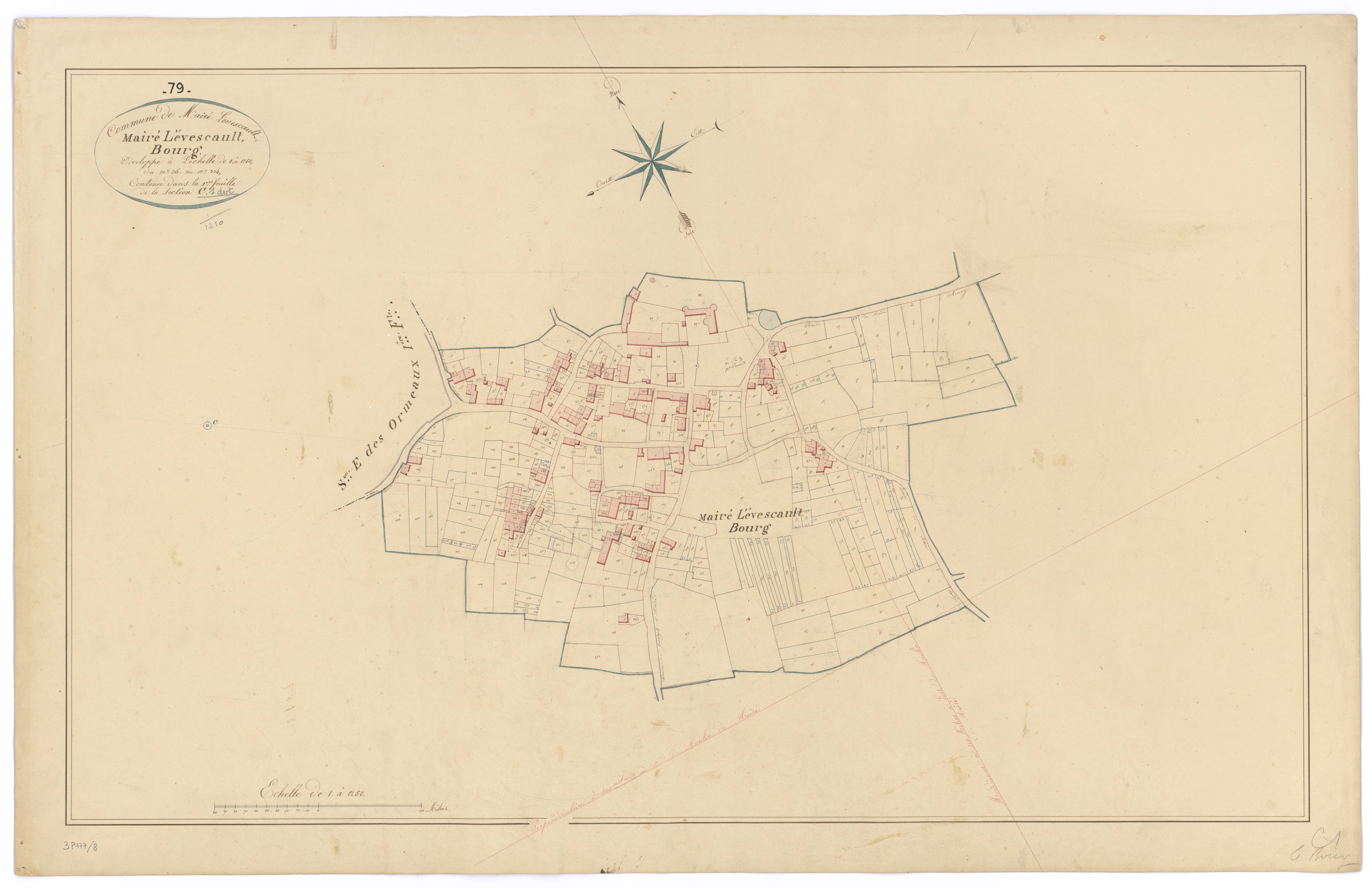 Mairé-Levescault - FRAD079_CADASTRE_NAPOLEONIEN Développement de la section C1