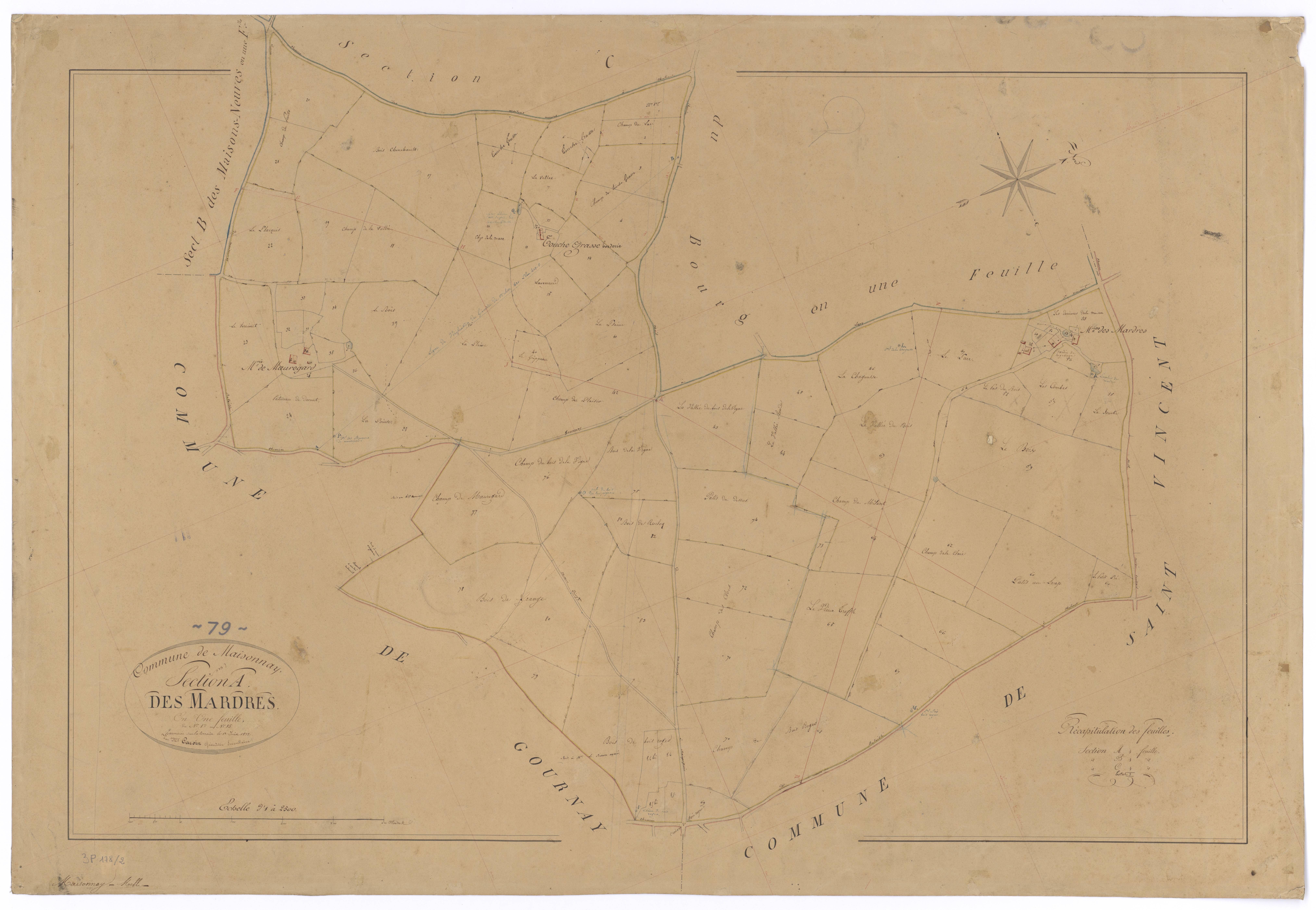 Maisonnay - FRAD079_CADASTRE_NAPOLEONIEN Section A dite des Mardres 