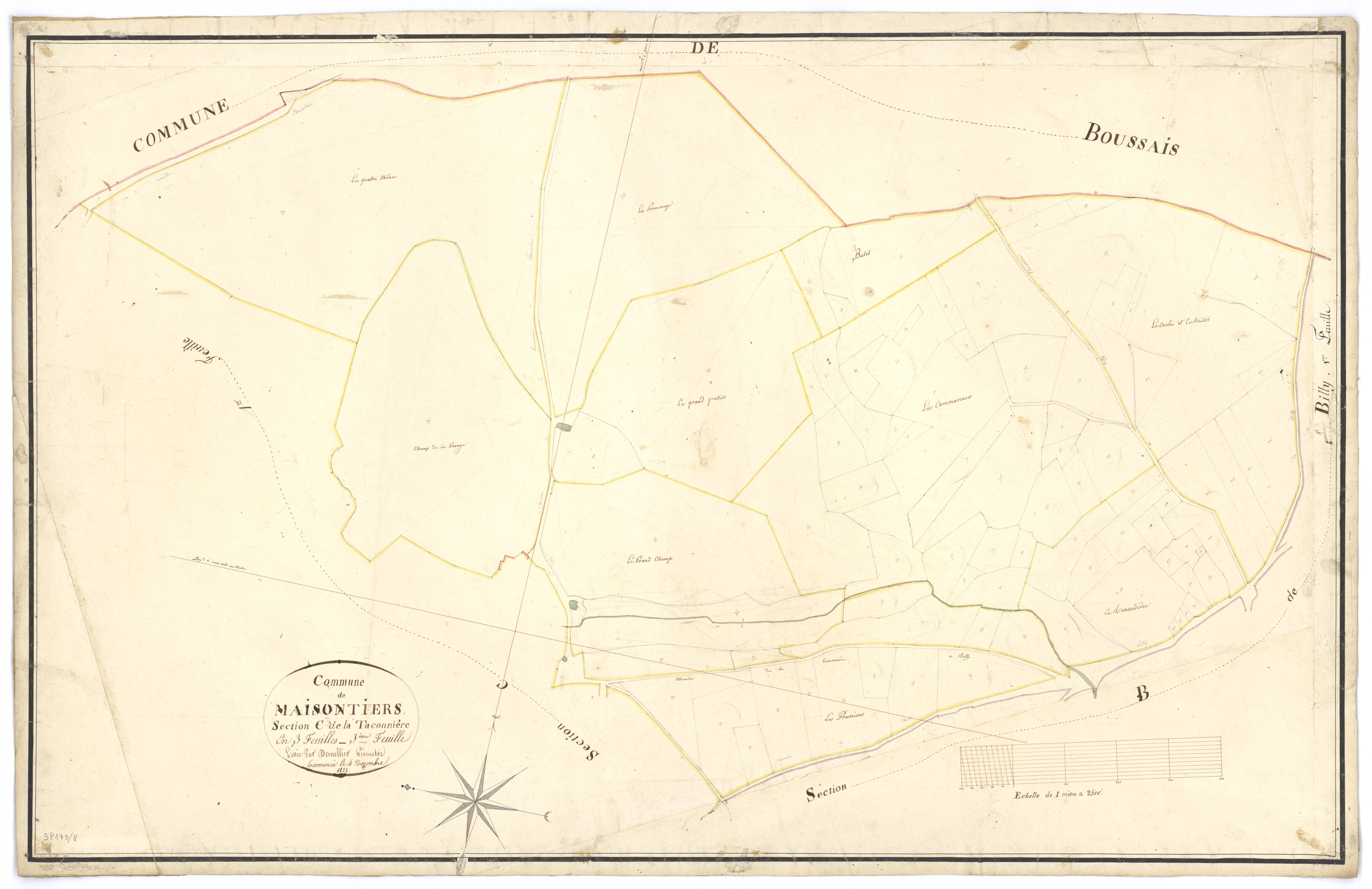 Maisontiers - FRAD079_CADASTRE_NAPOLEONIEN Section C3 dite de la Taconnière