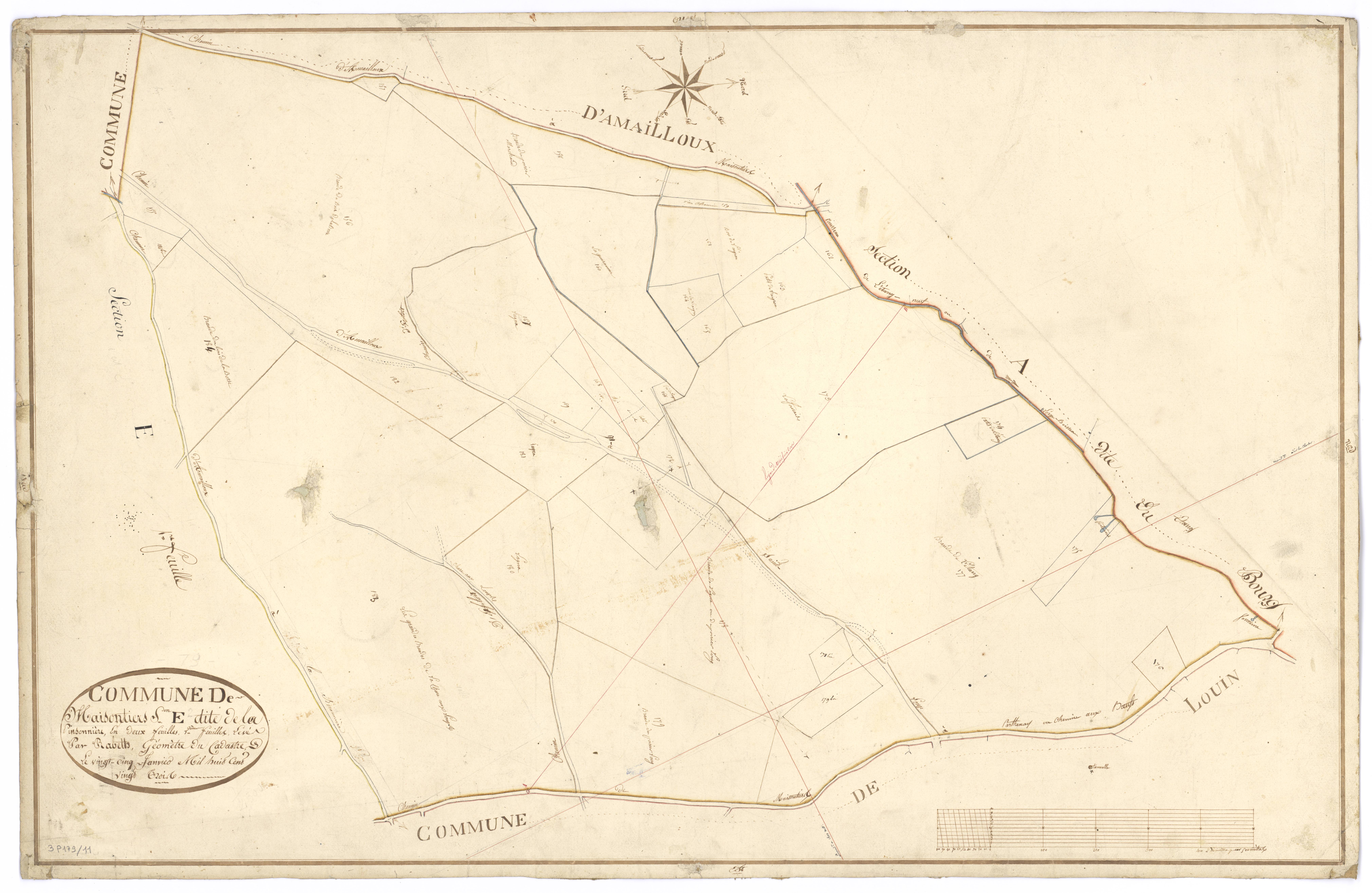 Maisontiers - FRAD079_CADASTRE_NAPOLEONIEN Section E2 dite de la Pinsonnière