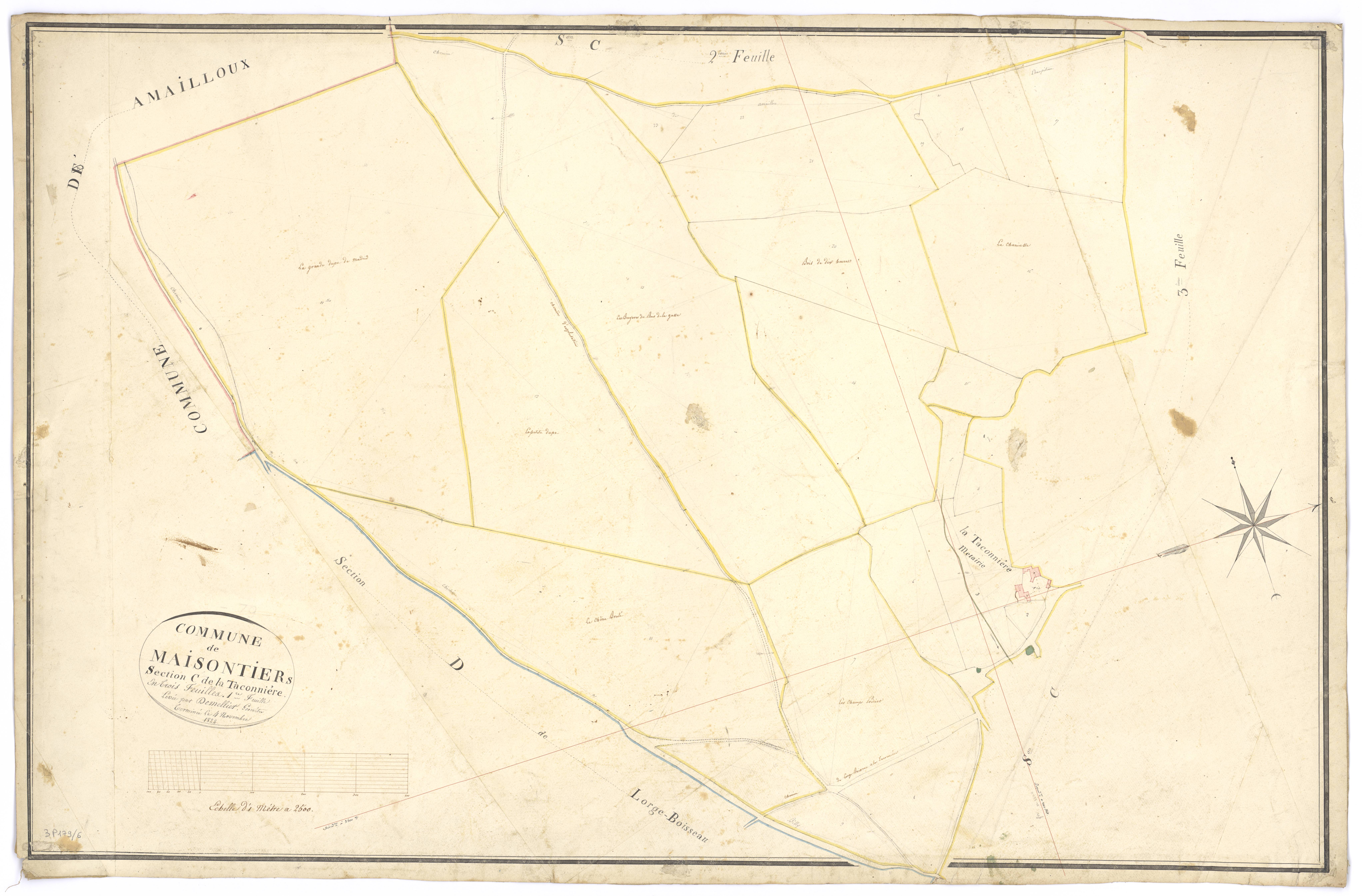Maisontiers - FRAD079_CADASTRE_NAPOLEONIEN Section C1 dite de la Taconnière