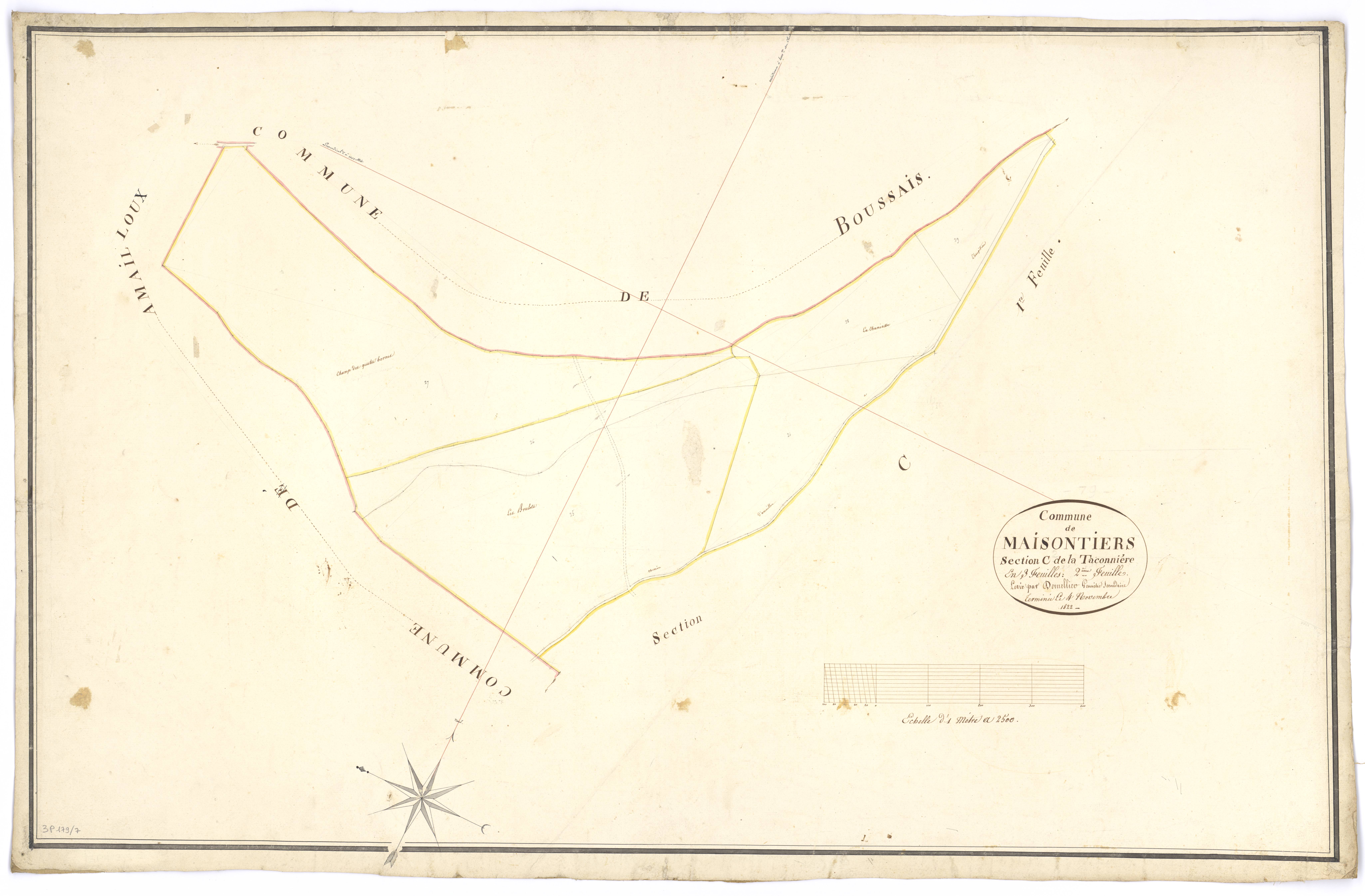 Maisontiers - FRAD079_CADASTRE_NAPOLEONIEN Section C2 dite de la Taconnière
