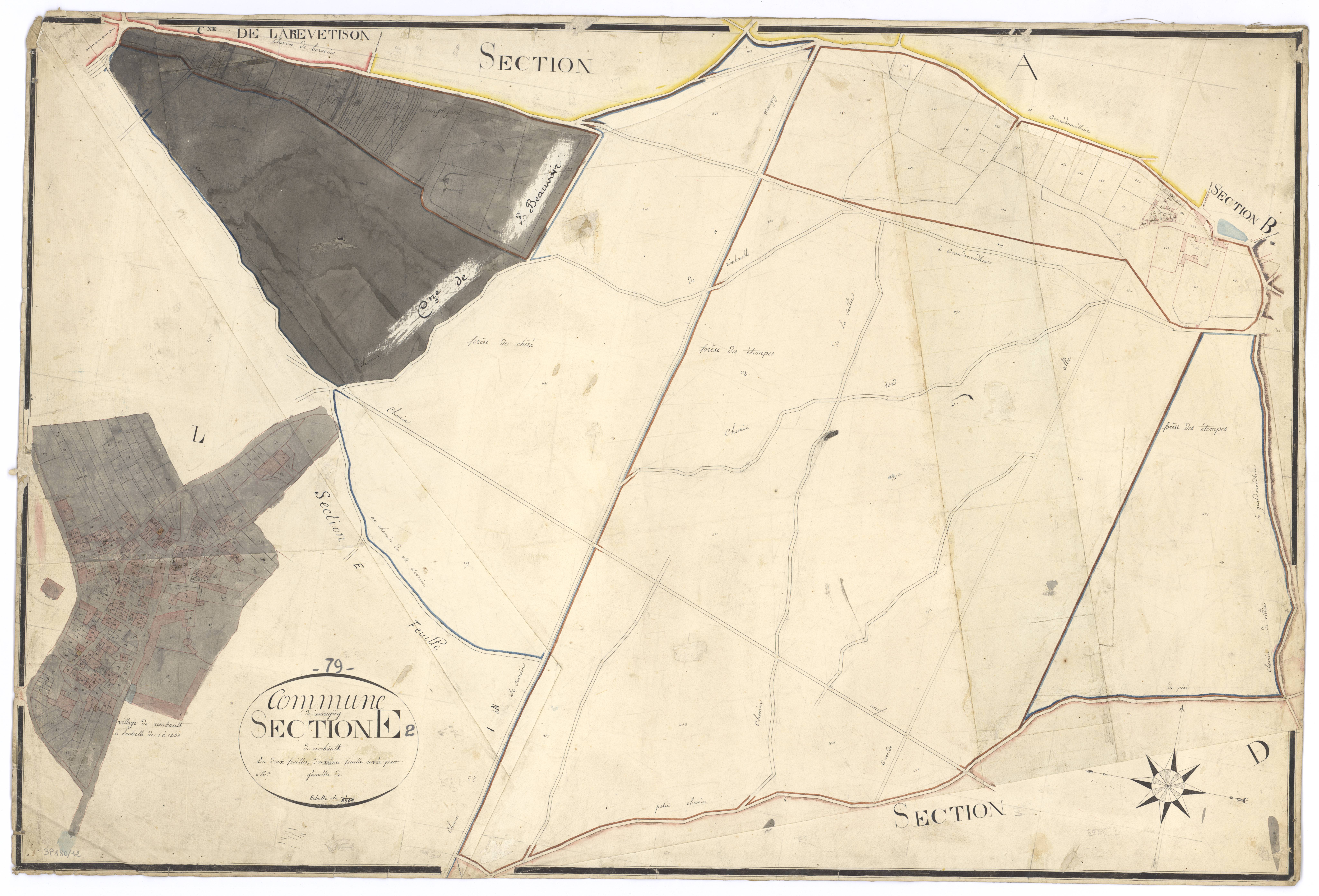 Marigny - FRAD079_CADASTRE_NAPOLEONIEN Section E2 dite de Rimbault 