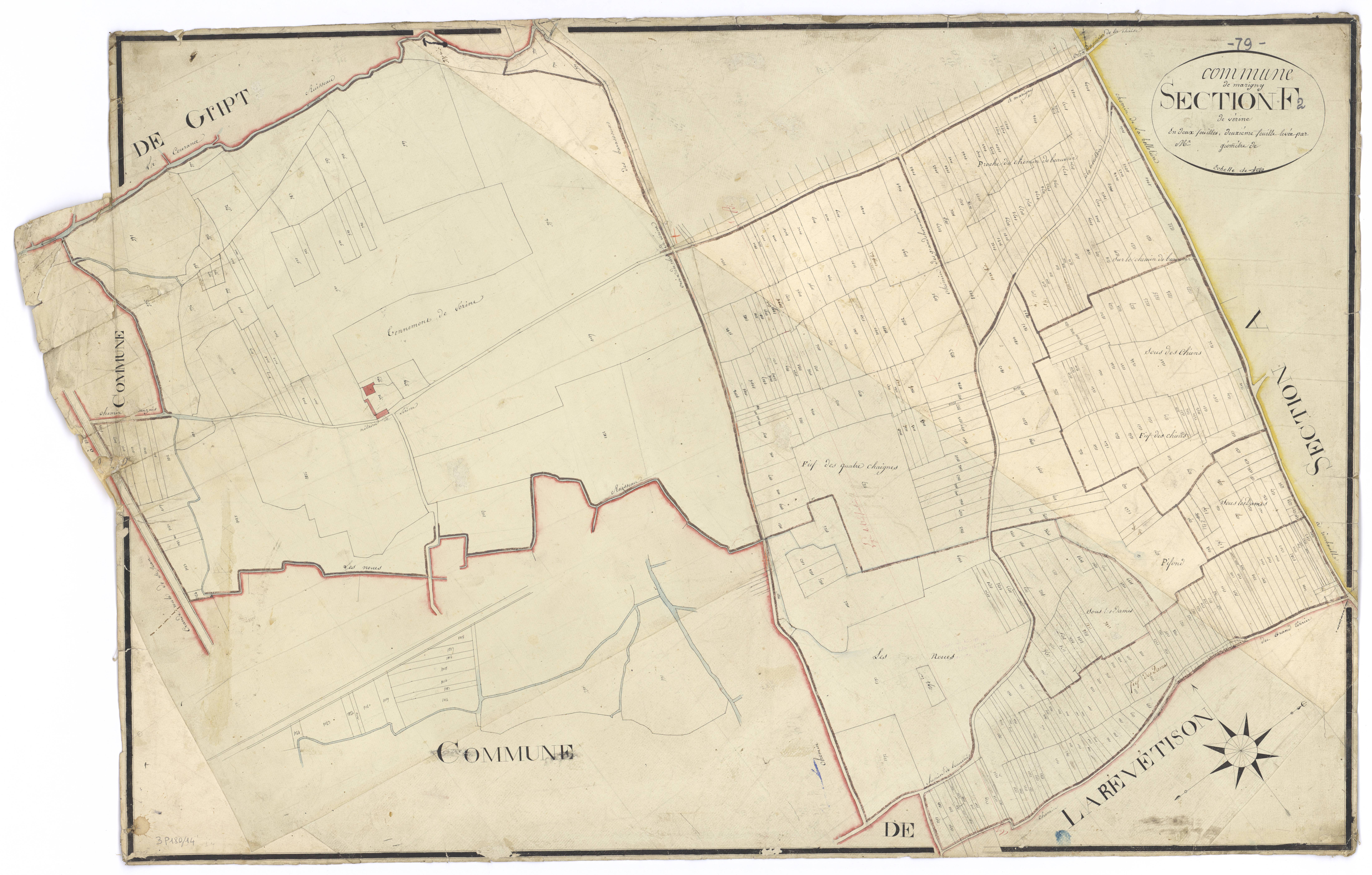 Marigny - FRAD079_CADASTRE_NAPOLEONIEN Section F2 dite de Vérine 