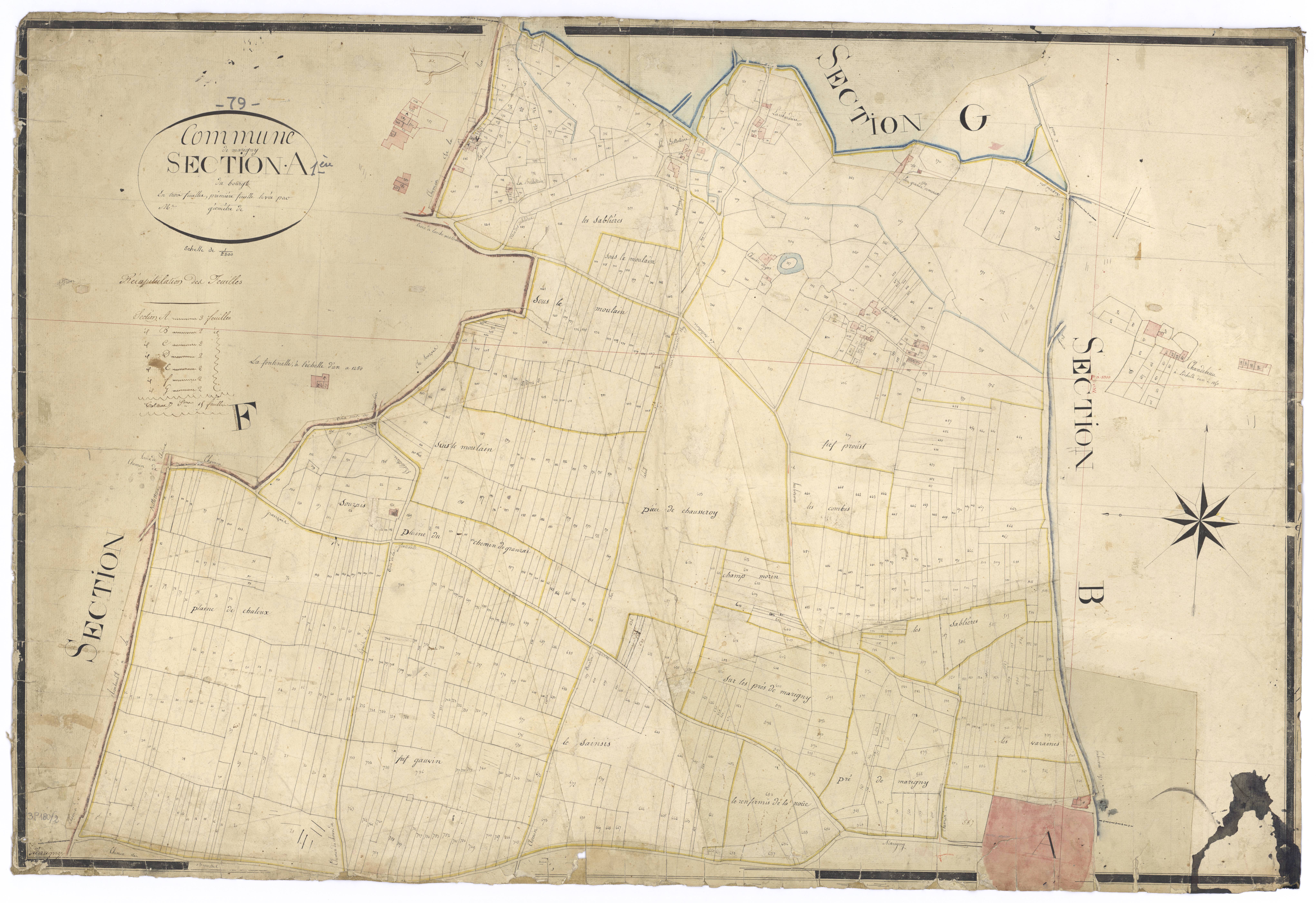 Marigny - FRAD079_CADASTRE_NAPOLEONIEN Section A1 dite du Bourg 