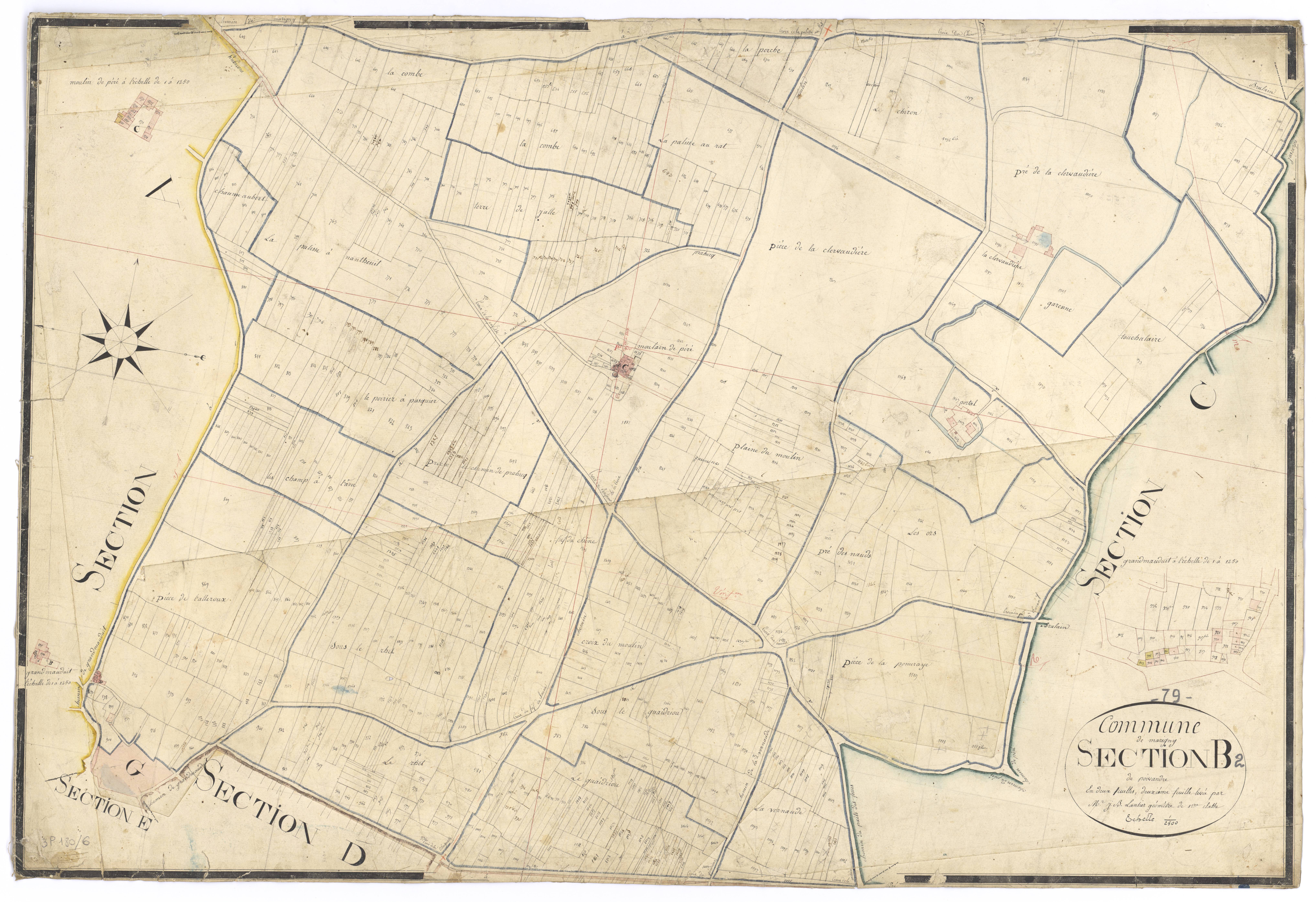 Marigny - FRAD079_CADASTRE_NAPOLEONIEN Section B2 dite de Poivandre 