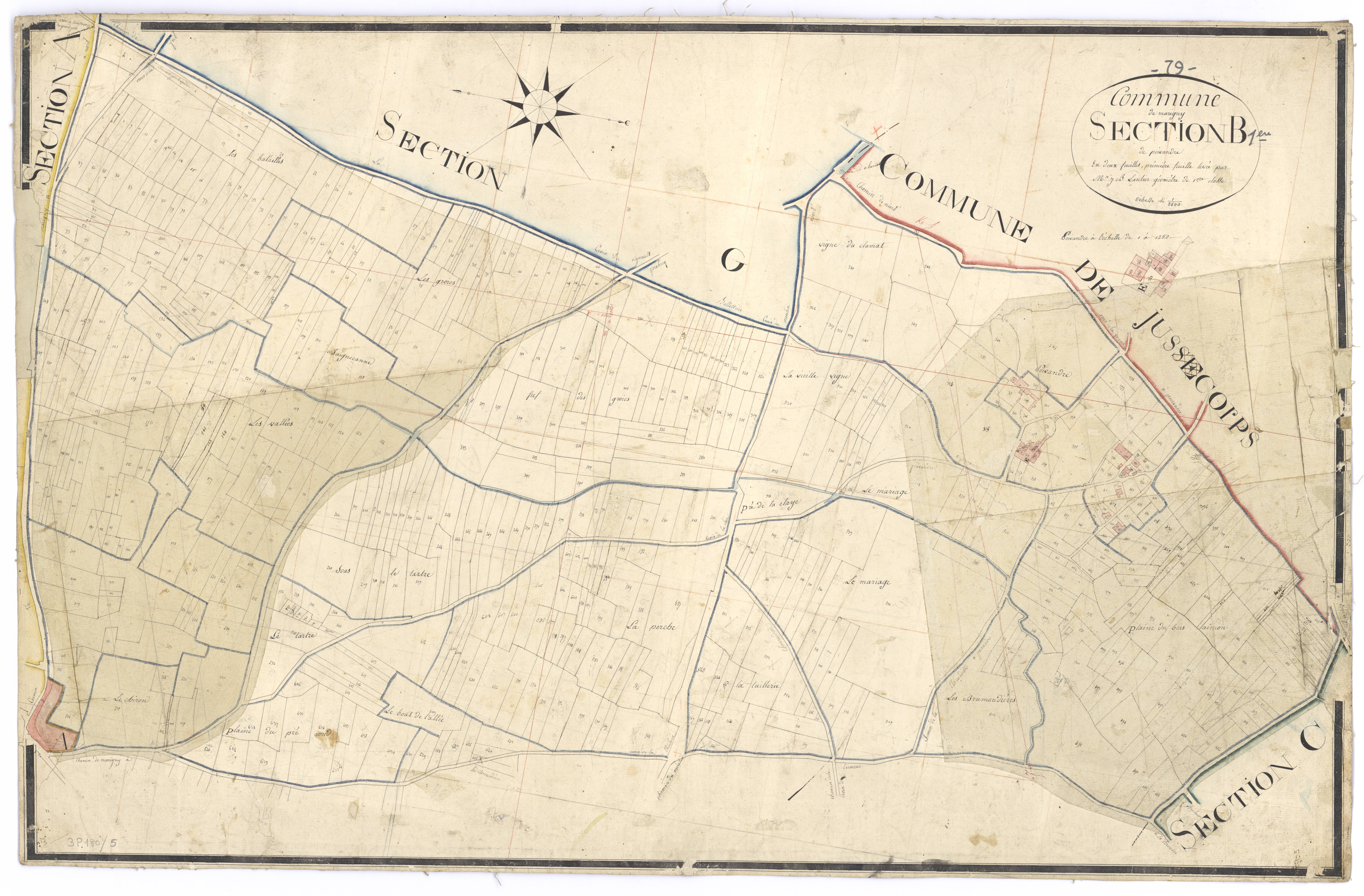 Marigny - FRAD079_CADASTRE_NAPOLEONIEN Section B1 dite de Poivandre 