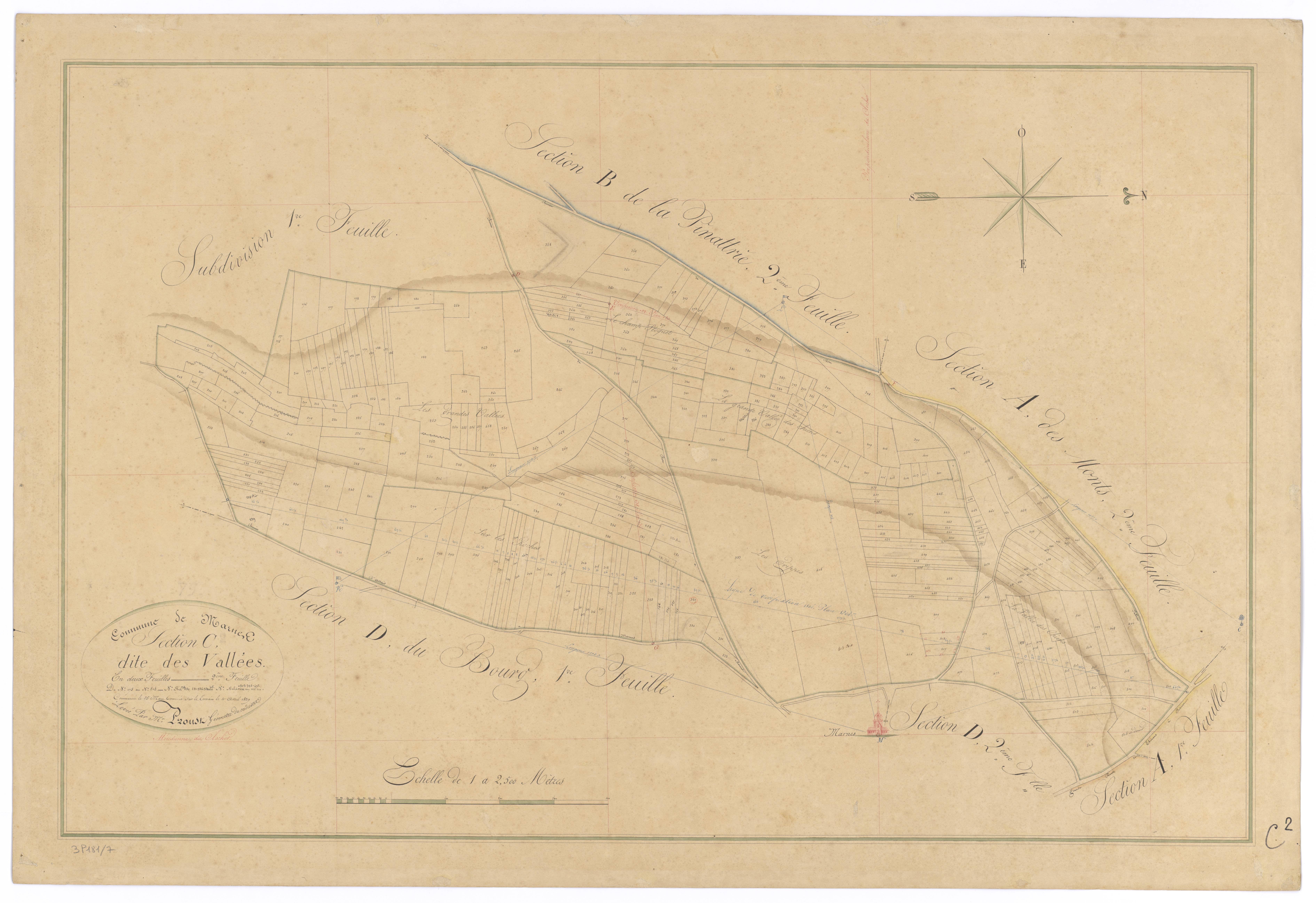 Marnes - FRAD079_CADASTRE_NAPOLEONIEN Section C2 dite des Vallées 