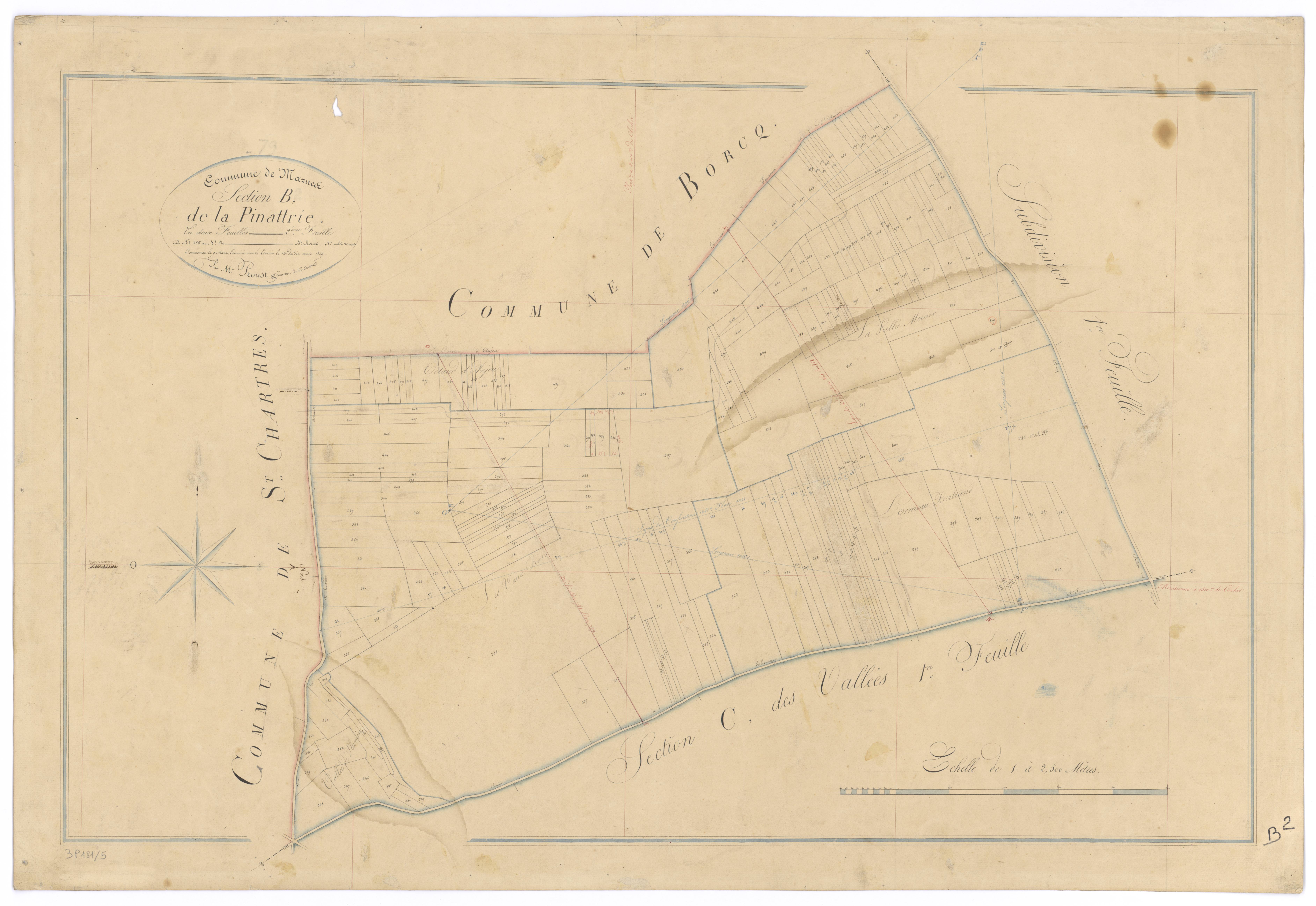 Marnes - FRAD079_CADASTRE_NAPOLEONIEN Section B2 dite de la Pinnatterie 