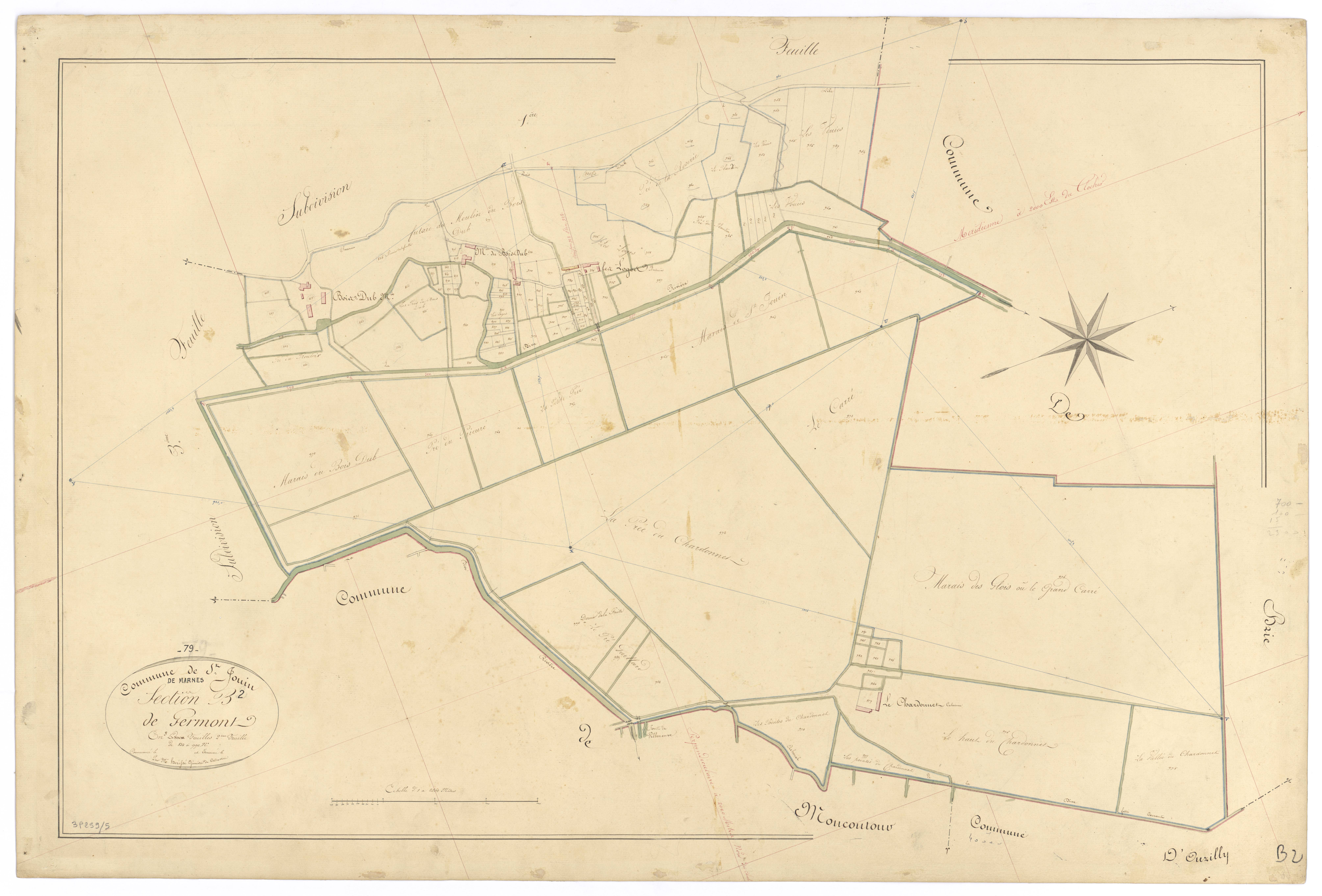 Marnes - FRAD079_CADASTRE_NAPOLEONIEN Section B2 dite de Germon 
