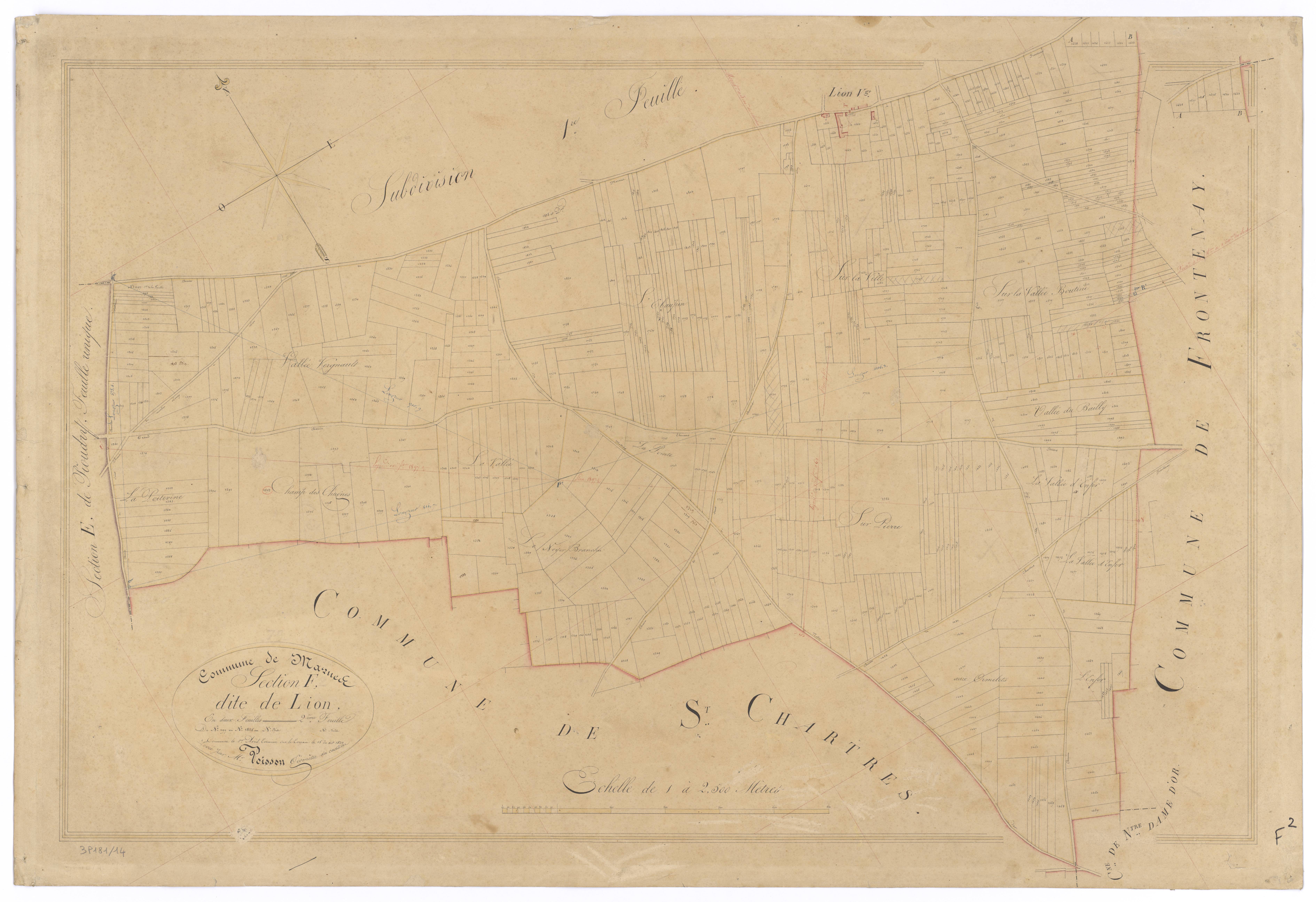 Marnes - FRAD079_CADASTRE_NAPOLEONIEN Section F2 dite de Lion 